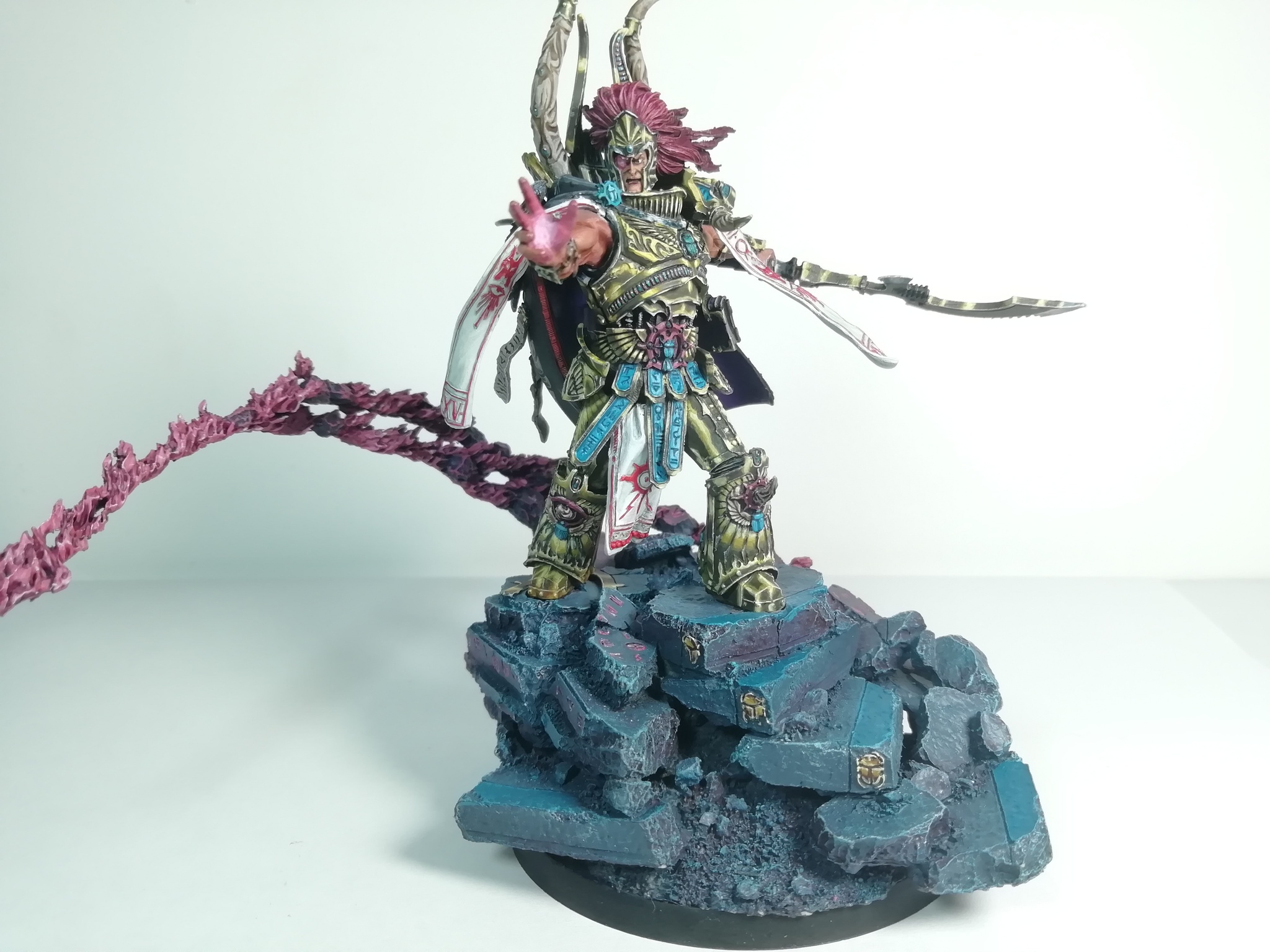 Magnus the red - Моё, Wh miniatures, Warhammer 40k, Thousand Sons, Длиннопост, Magnus The Red