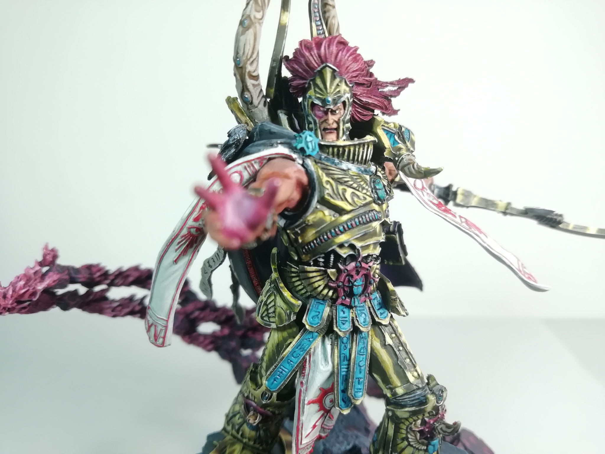 Magnus the red - Моё, Wh miniatures, Warhammer 40k, Thousand Sons, Длиннопост, Magnus The Red