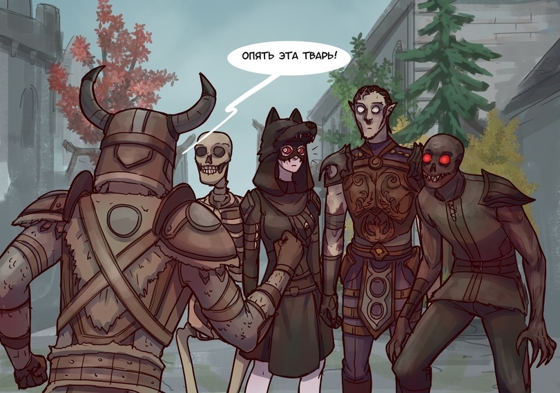 Phenomenal legibility of the guards - Elvenbacon, The Elder Scrolls Online, Comics, Necromancer, Longpost