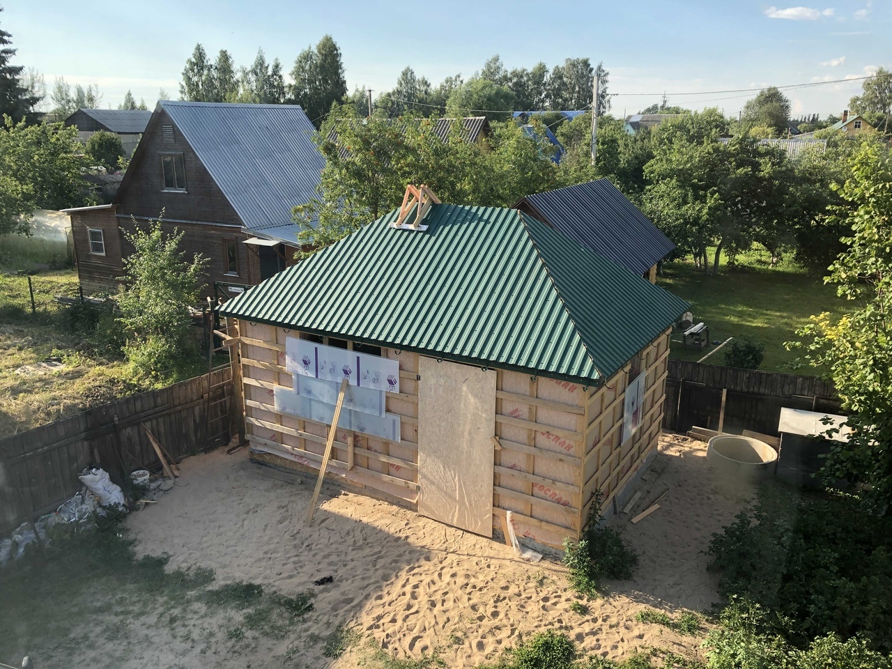 I want my own workshop! Roof. Endgame - My, Workshop, Roof, Corrugated, With your own hands, Longpost