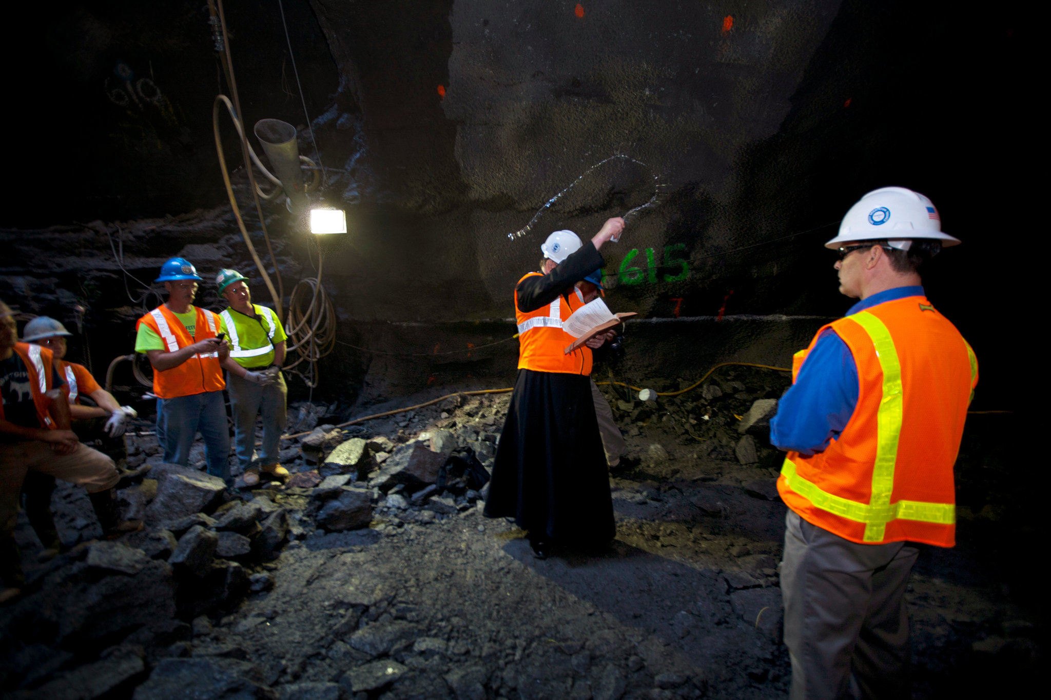 Priests consecrate the metro tunnel. What kind of country is this?((( - Church, Metro