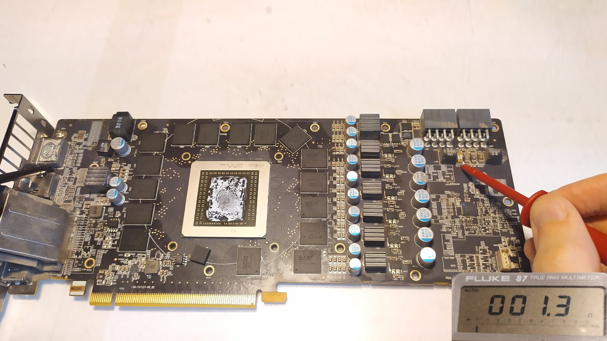 Simple repair of Sapphire NITRO R9 390 - My, Repair, Video card, R9 390, Longpost