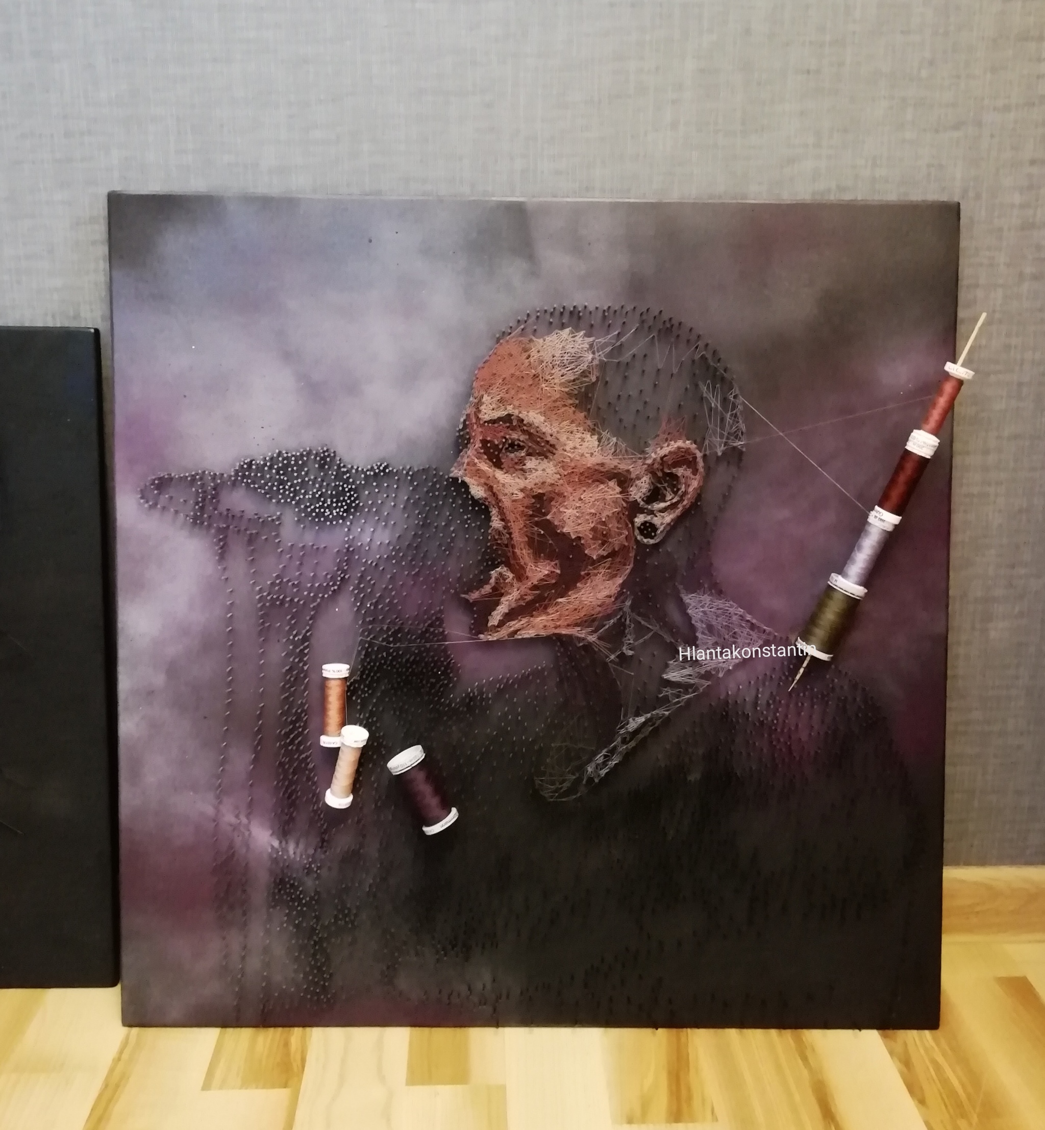 It was definitely worth it! - My, Linkin park, Needlework, Longpost, Life stories, String Art, Art, Needlework with process, Chester Bennington