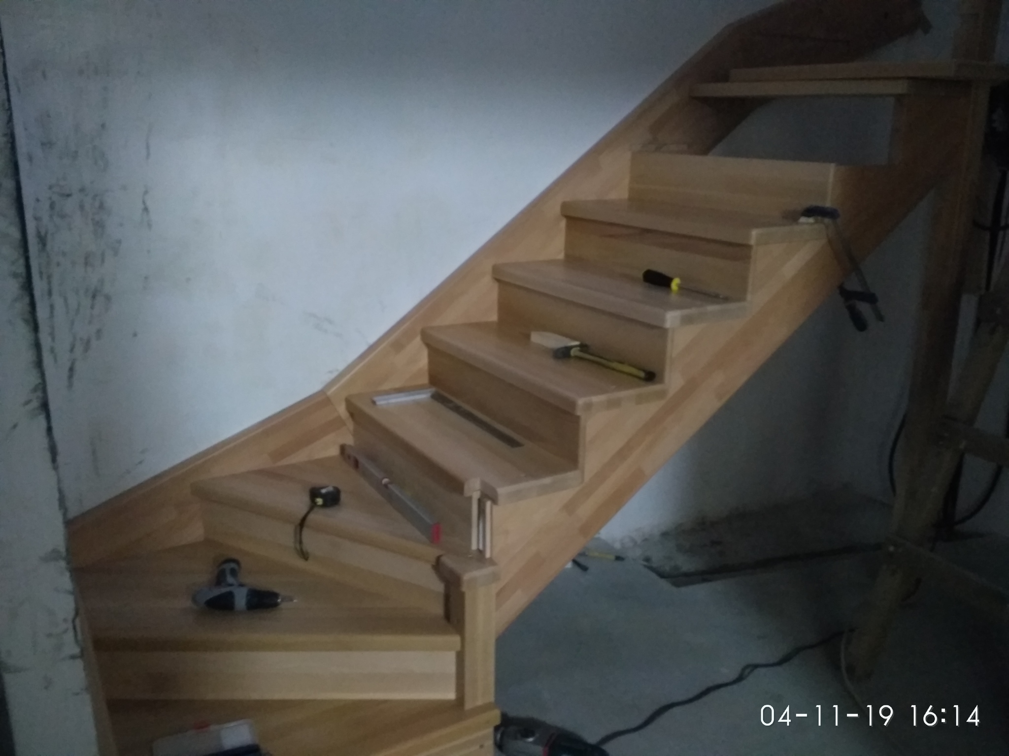 Installation of stairs - My, Stairs, Needlework, Woodworking, Longpost, Needlework with process