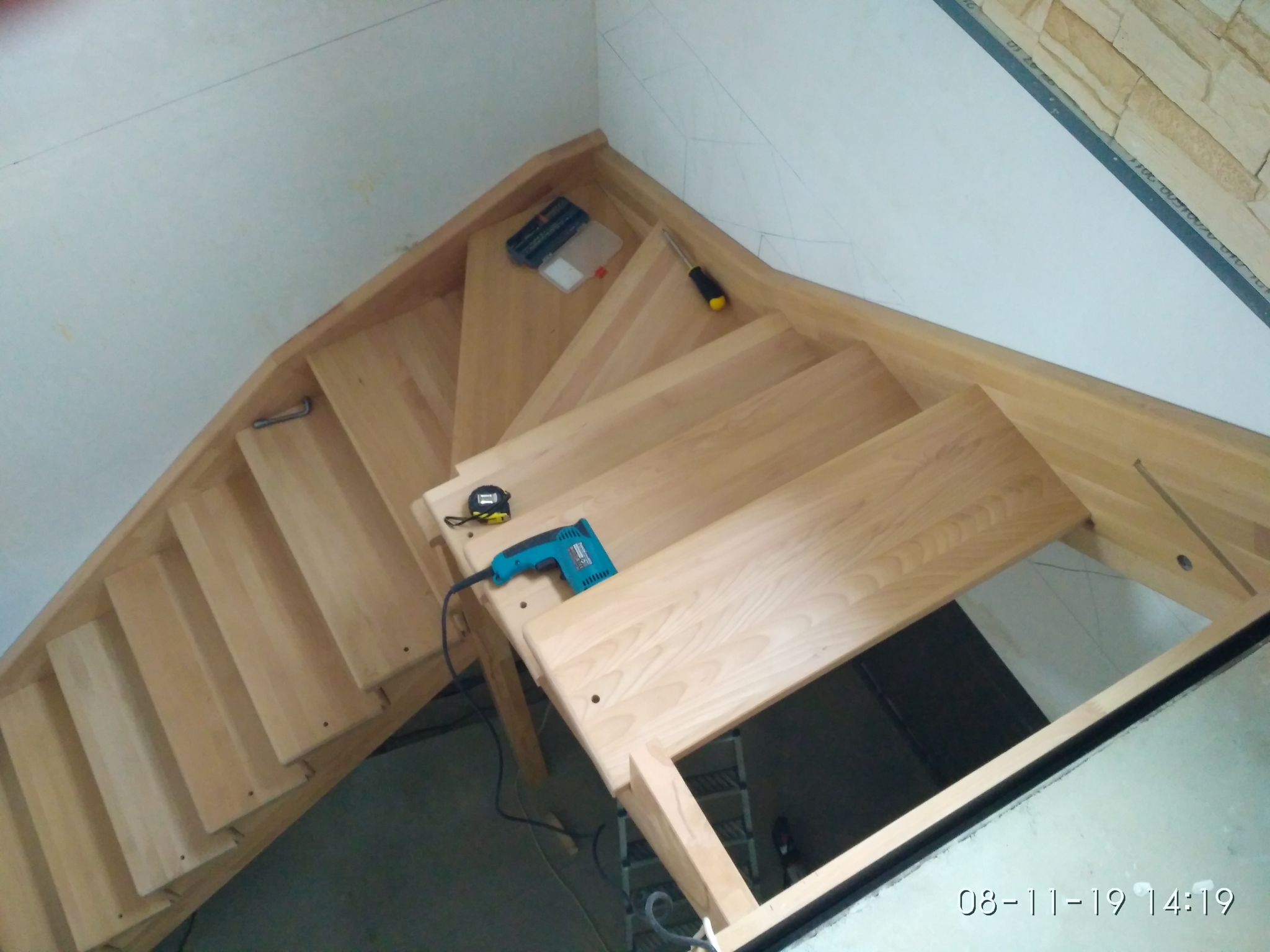 Installation of stairs - My, Stairs, Needlework, Woodworking, Longpost, Needlework with process