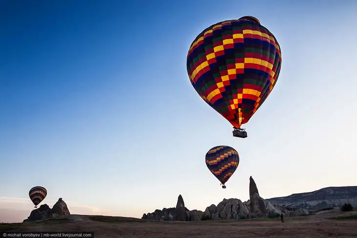 Cappadocia from a hot air balloon - Turkey, Cappadocia, View from above, beauty, The photo, Interesting, Longpost