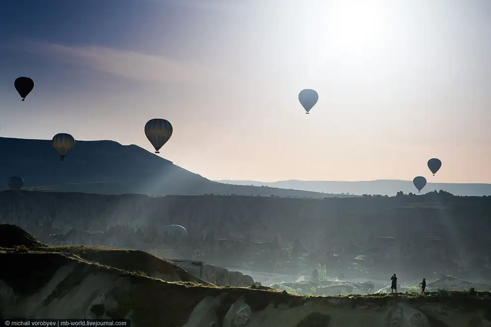 Cappadocia from a hot air balloon - Turkey, Cappadocia, View from above, beauty, The photo, Interesting, Longpost