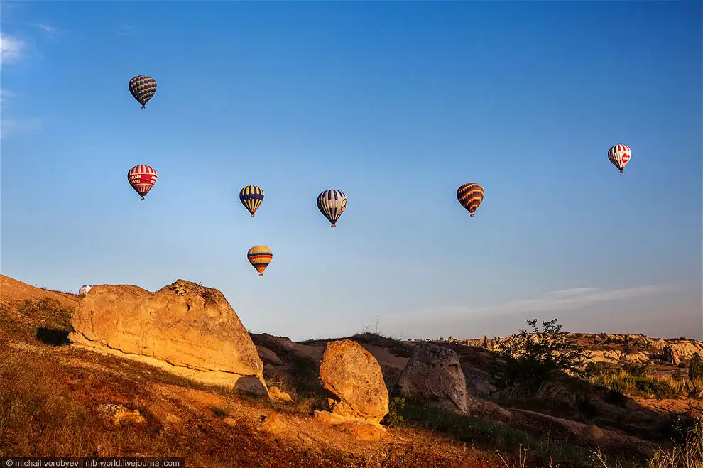 Cappadocia from a hot air balloon - Turkey, Cappadocia, View from above, beauty, The photo, Interesting, Longpost