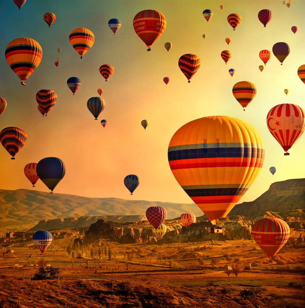 Cappadocia from a hot air balloon - Turkey, Cappadocia, View from above, beauty, The photo, Interesting, Longpost