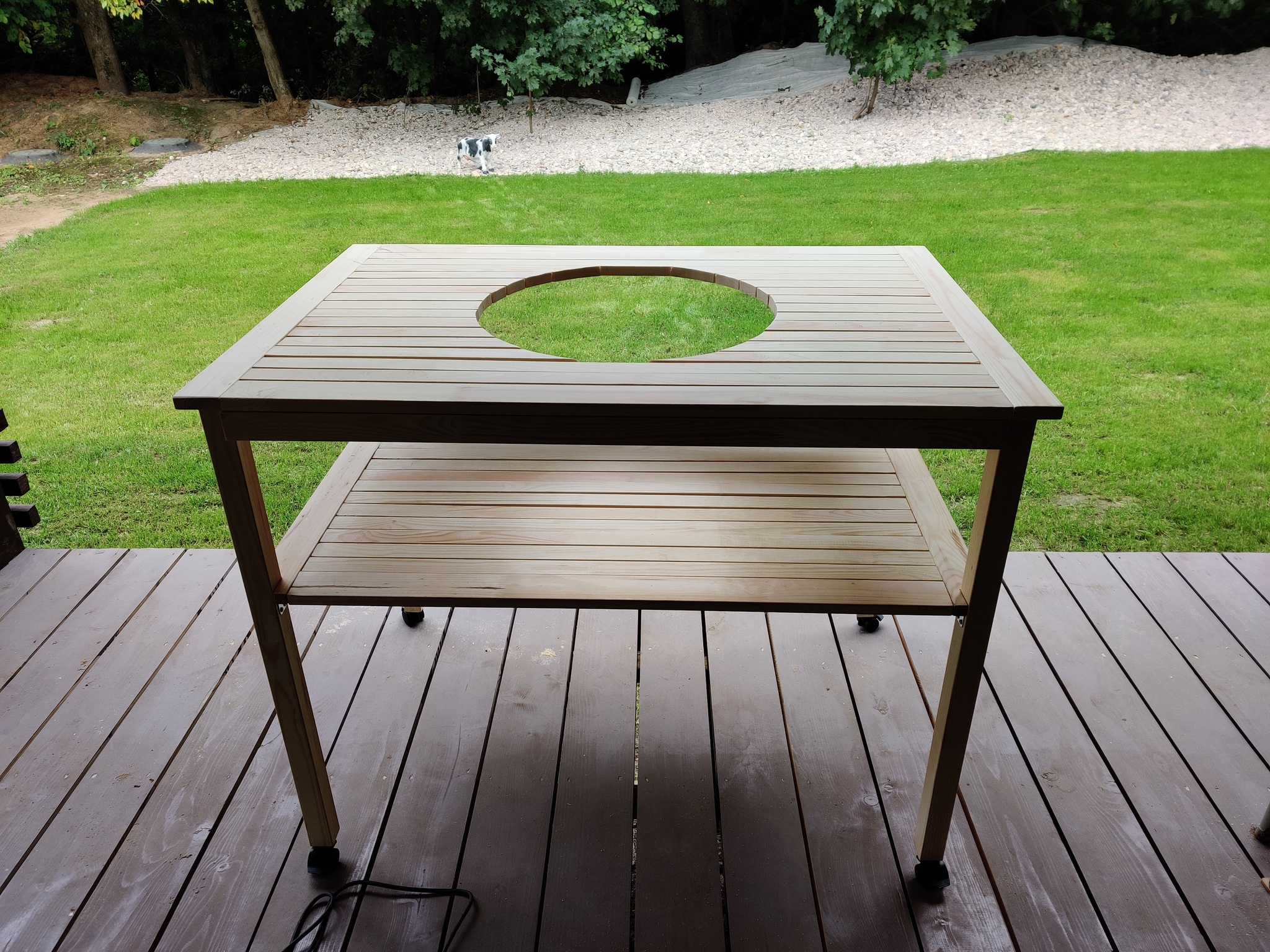 Grill table - My, Grill, Table, With your own hands, Tree, Dacha, Longpost, Needlework with process