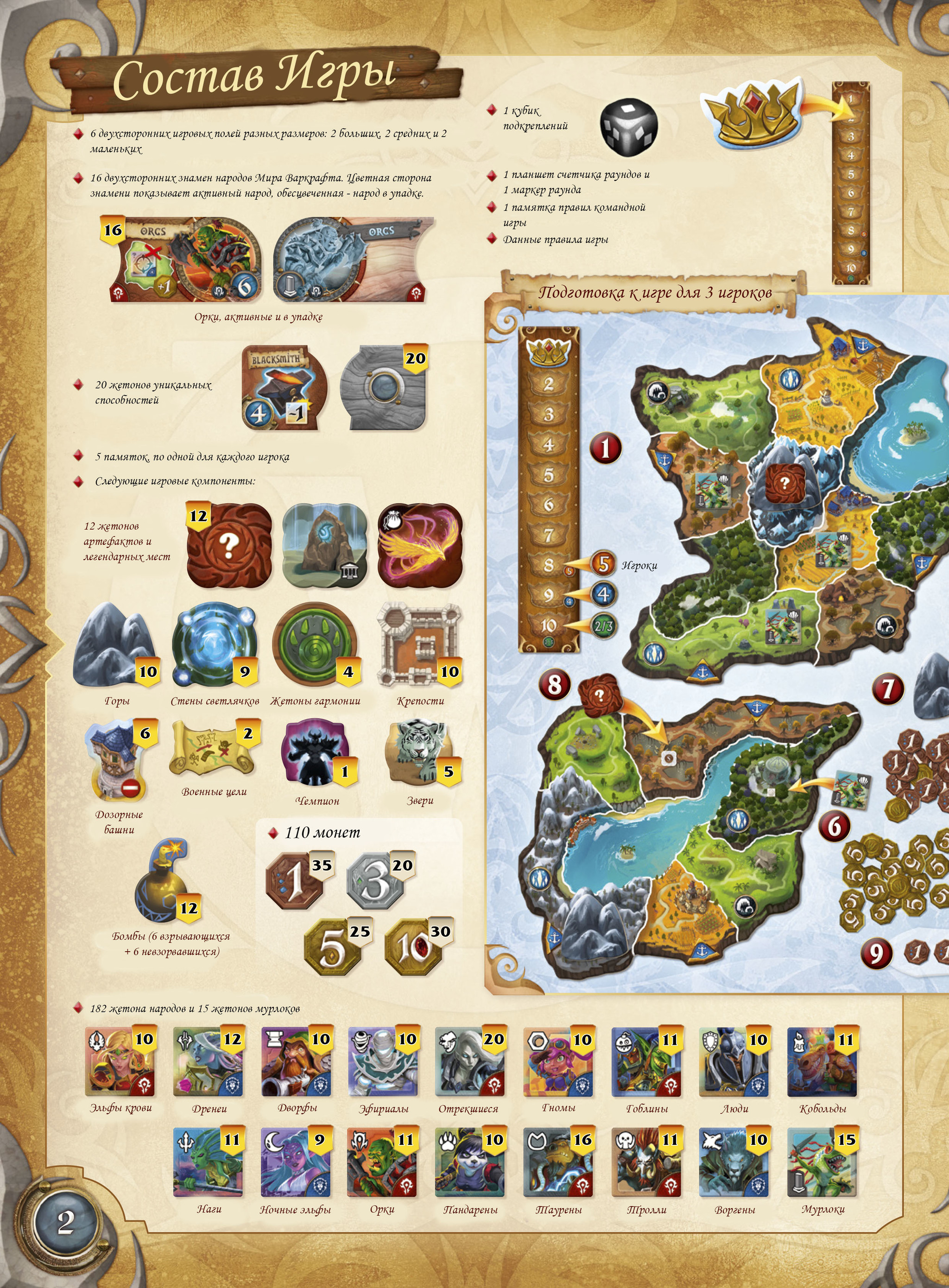 Rules of the board game Small World of Warcraft in Russian - My, Board games, Warcraft, Small world, Longpost, World of warcraft