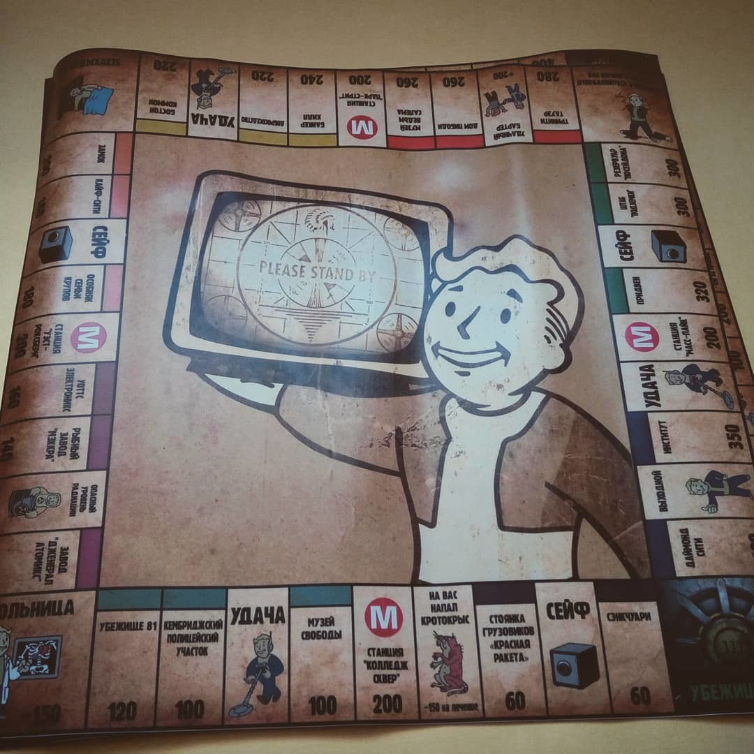 Homemade Monopoly based on the Fallout universe - My, Monopoly, Fallout, Longpost