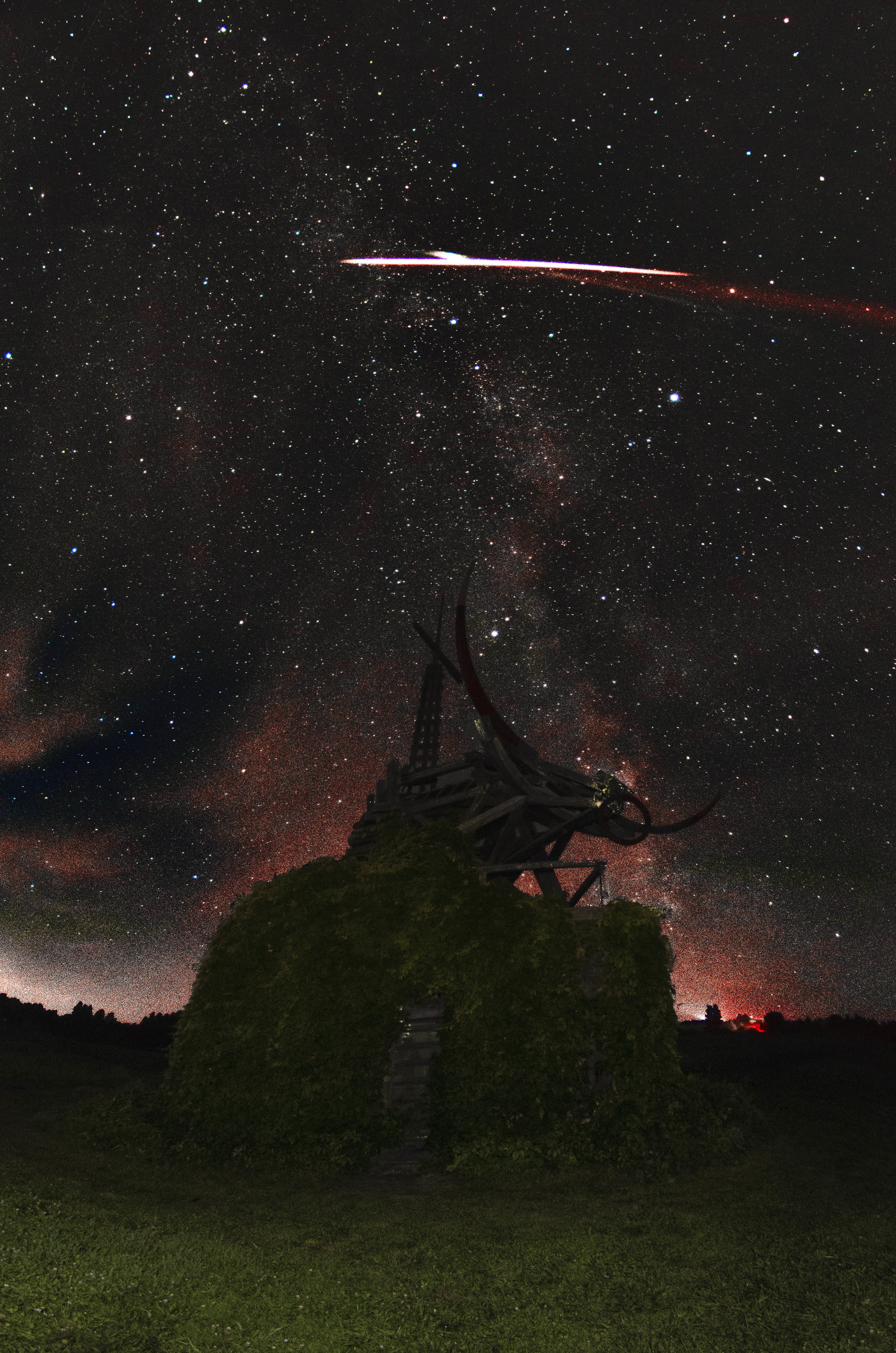 Starry night in Nikola-Lenivets - My, Nikon, Nikon d7000, Nikola-Lenivets, Starry sky, Nature, Longpost, Kaluga region