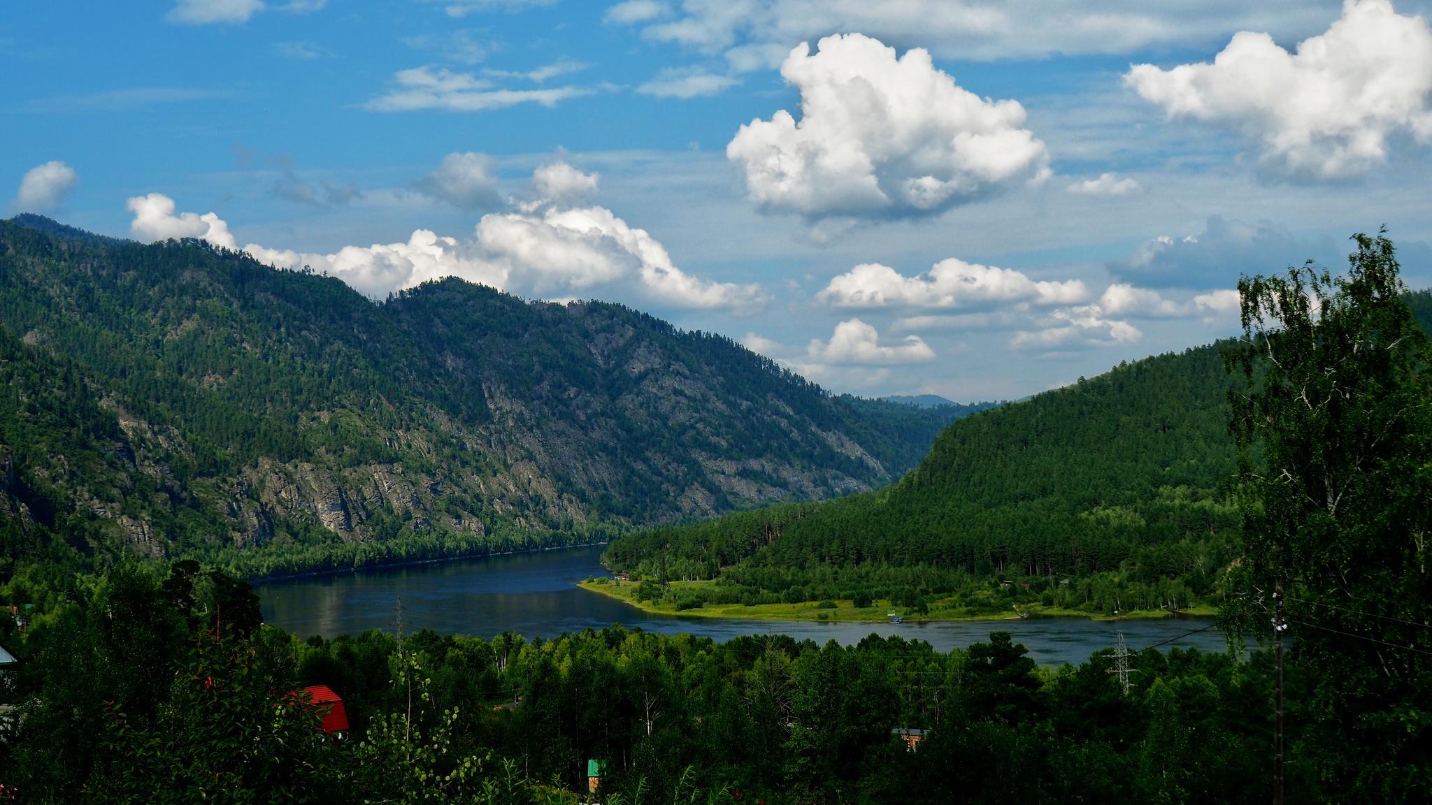 Yenisei. The Republic of Khakassia. August 2020 - My, The photo, Landscape, Khakassia, Yenisei, Nature, Russia, Krasnoyarsk region, Olympus