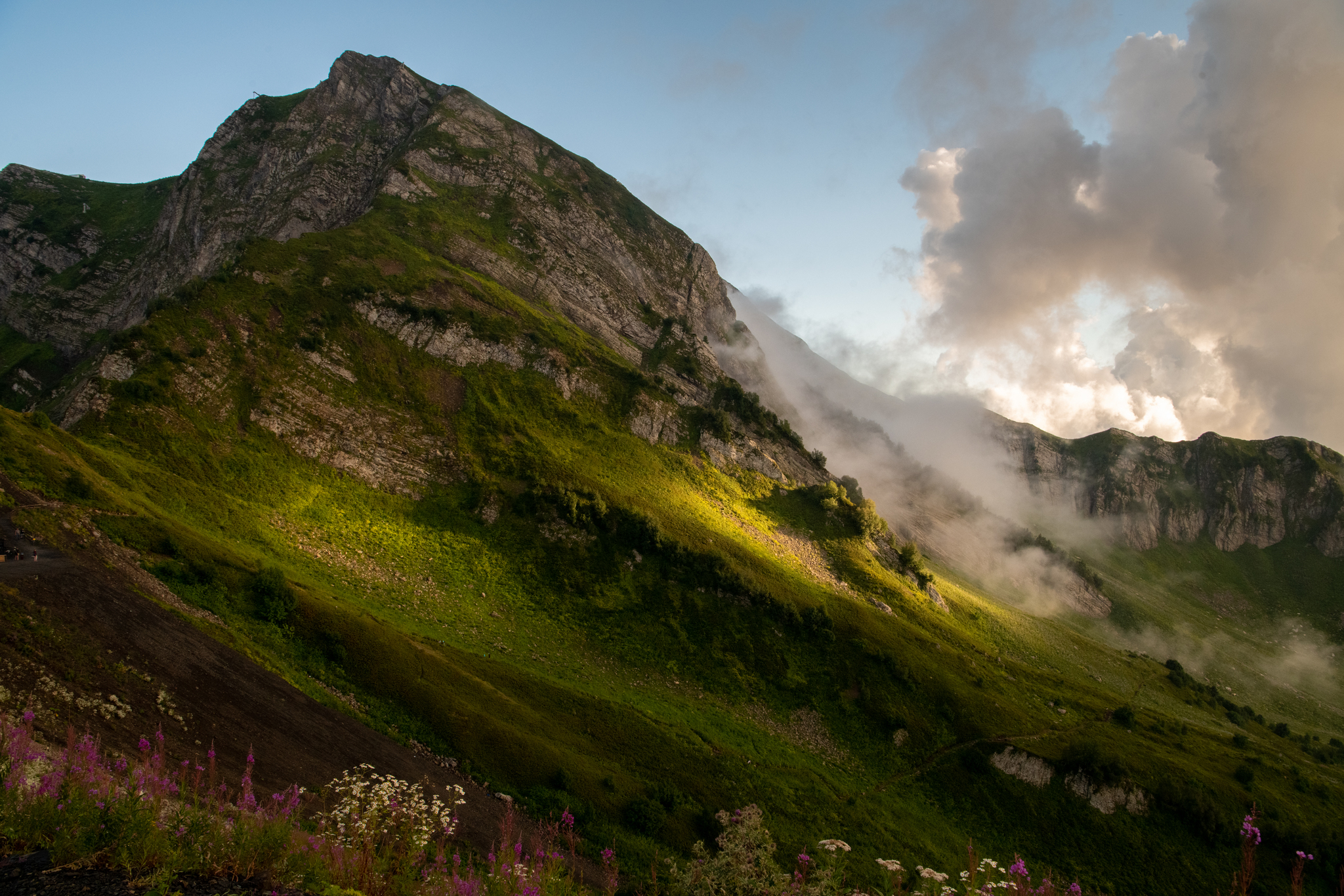 Krasnaya Polyana from dawn to dusk. Photo post - My, The mountains, The photo, Travel across Russia, Longpost