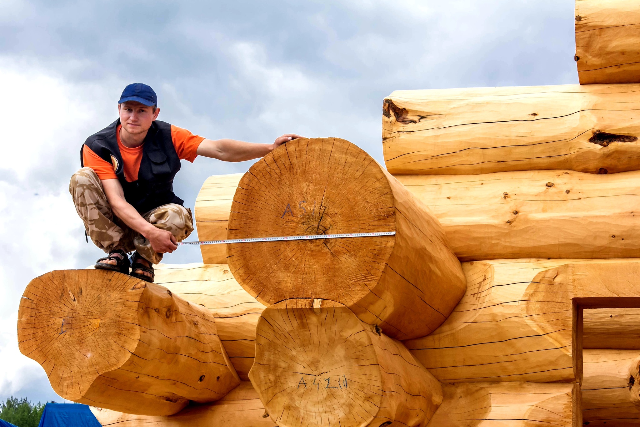 Bathhouse in Yakutia - My, Bath, A carpenter, Log house, Hovering, Longpost