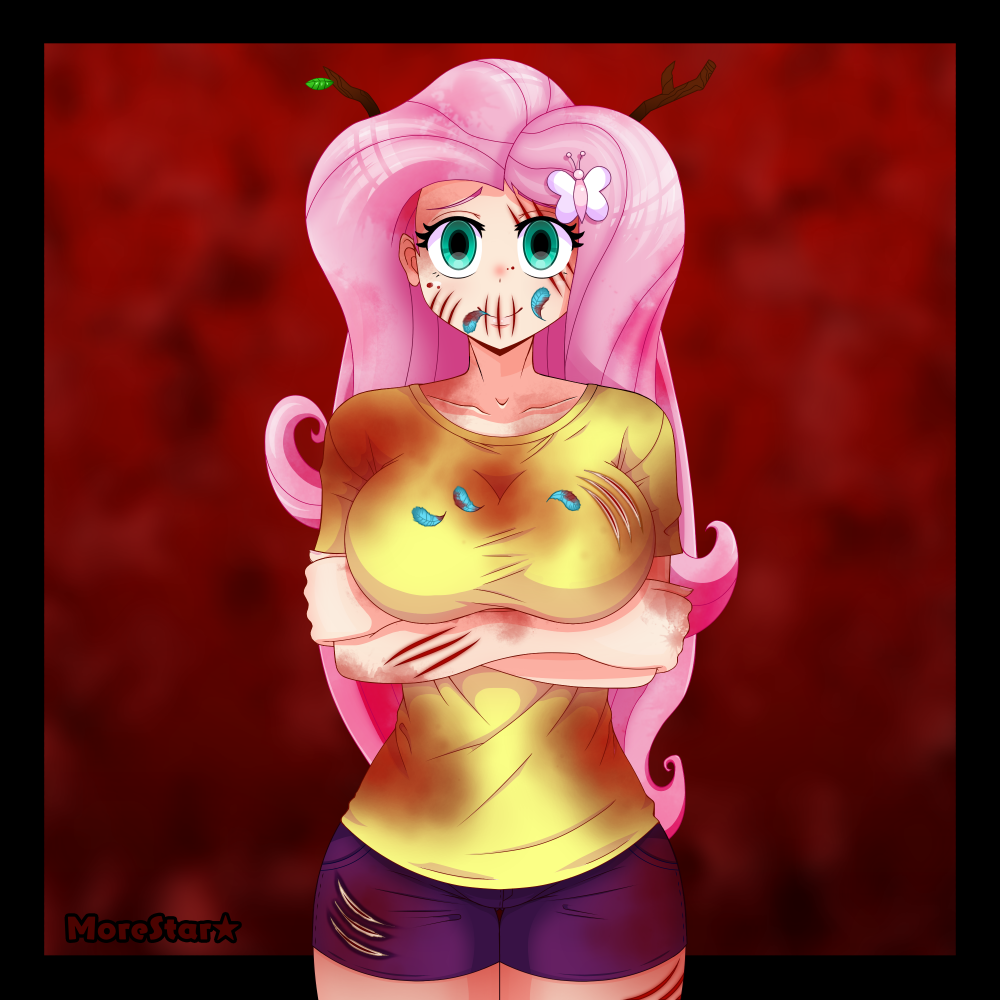 Fluttershy: Nintendo joystick, Sugoi Dekai, Lil Miss Rarity - My, My little pony, Equestria girls, Fluttershy, Humanization, Sugoi dekai, Nintendo, Longpost, Grimdark