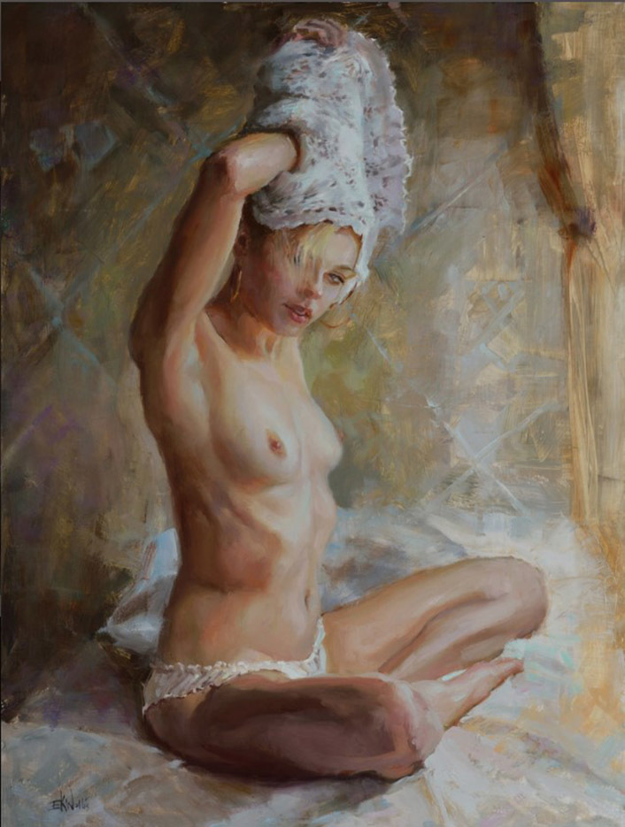 Blooming impressionism - NSFW, Watercolor, Hand-drawn erotica, Art, Erotic, Longpost, Eric Wallis