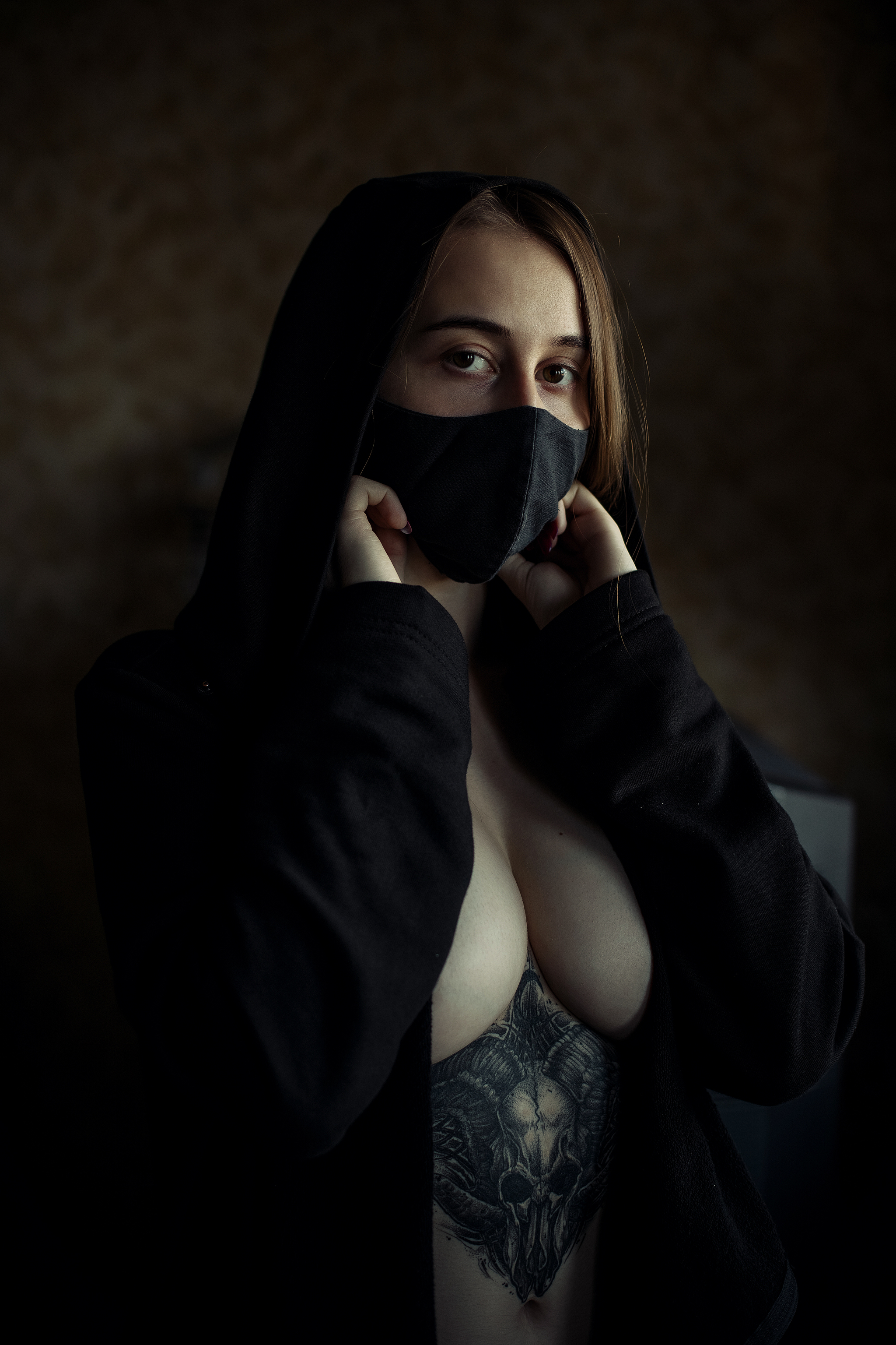 Apartment-quarantine - NSFW, My, The photo, Beautiful girl, Tattoo, Longpost, Professional shooting