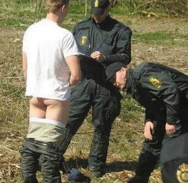 Interestingly, he violated the - NSFW, Offense, Inspection, Police