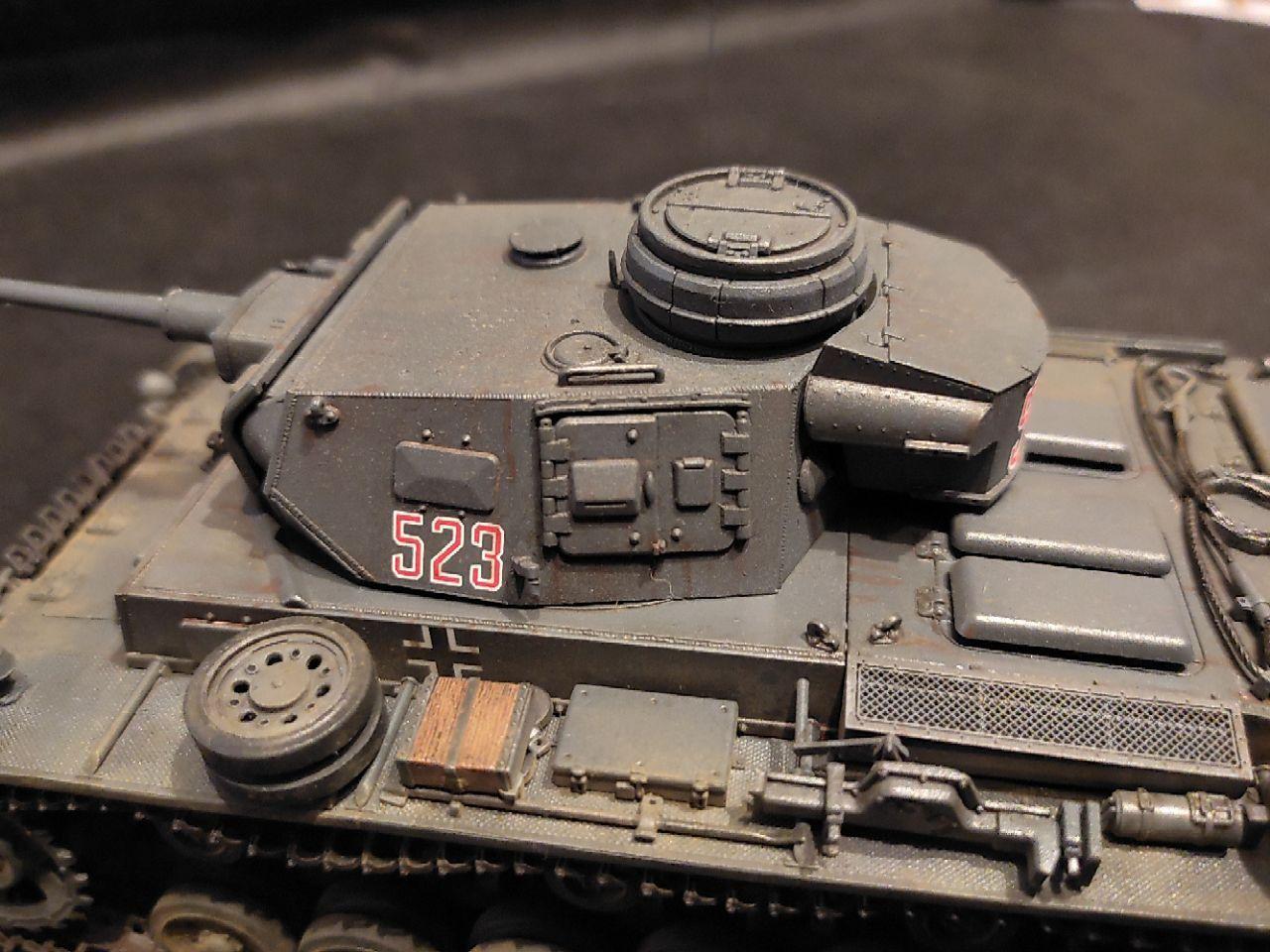 Pz.Kpfw III ausf. J. Dragon, 1/35 - My, Stand modeling, Modeling, Models, Germany, Tanks, The Second World War, BTT, Longpost