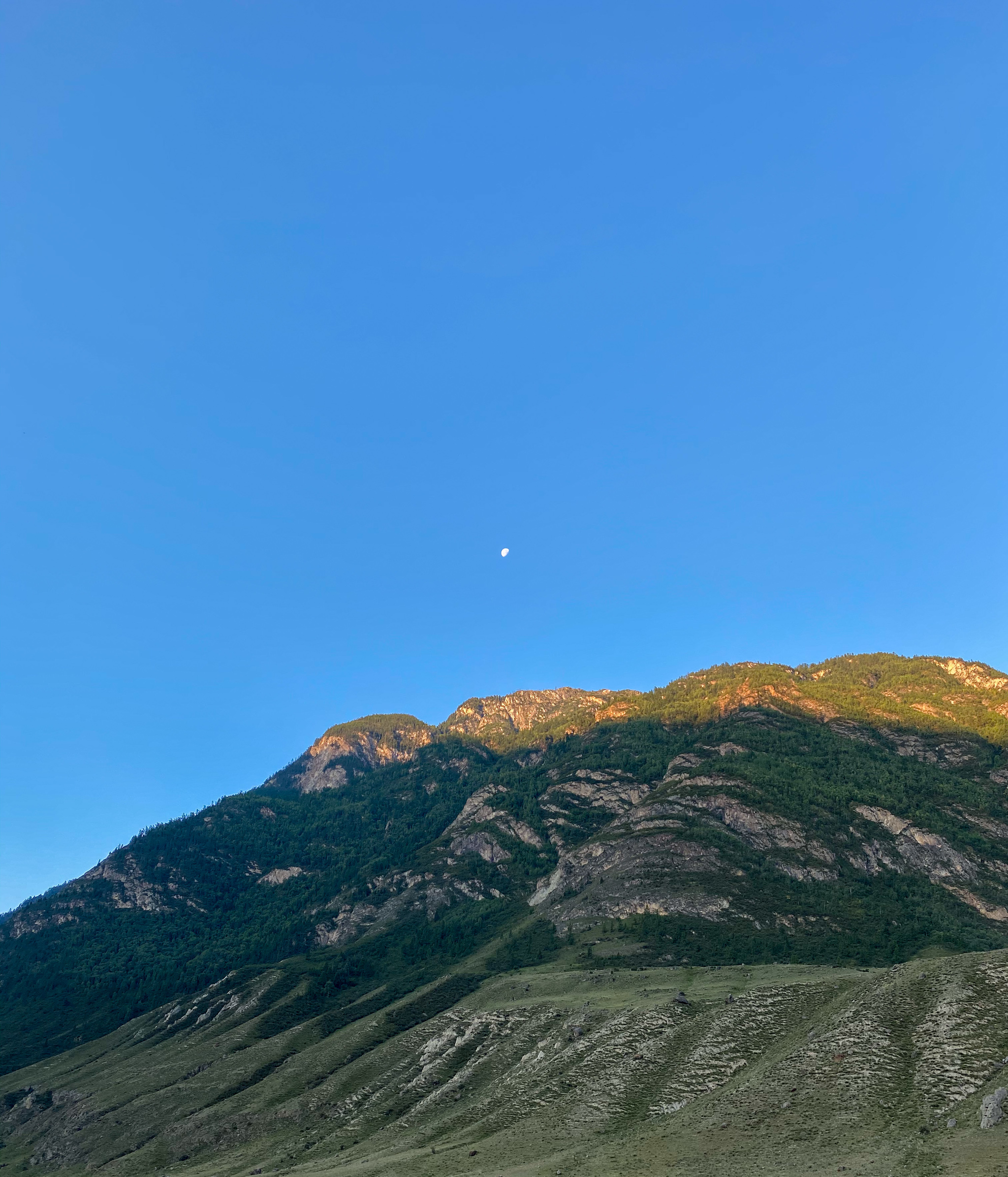 Mountain Altai. Valley of the Chulyshman River - My, Chulyshman Valley, Altai Republic, Sunset, dawn, Longpost