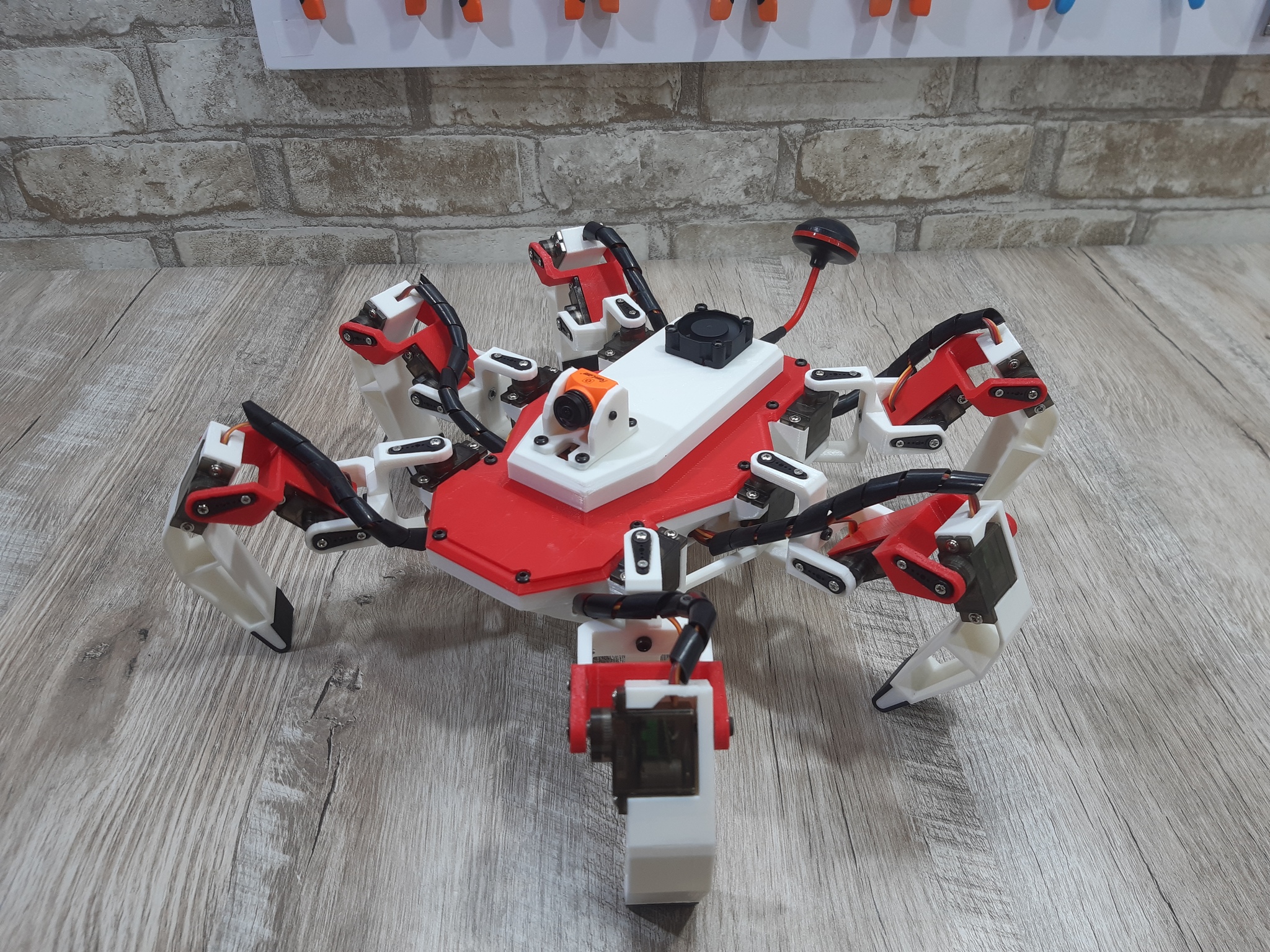 Walking FPV drone Scorpion - My, Hexapod, FPV drone, Arduino, Video, Longpost