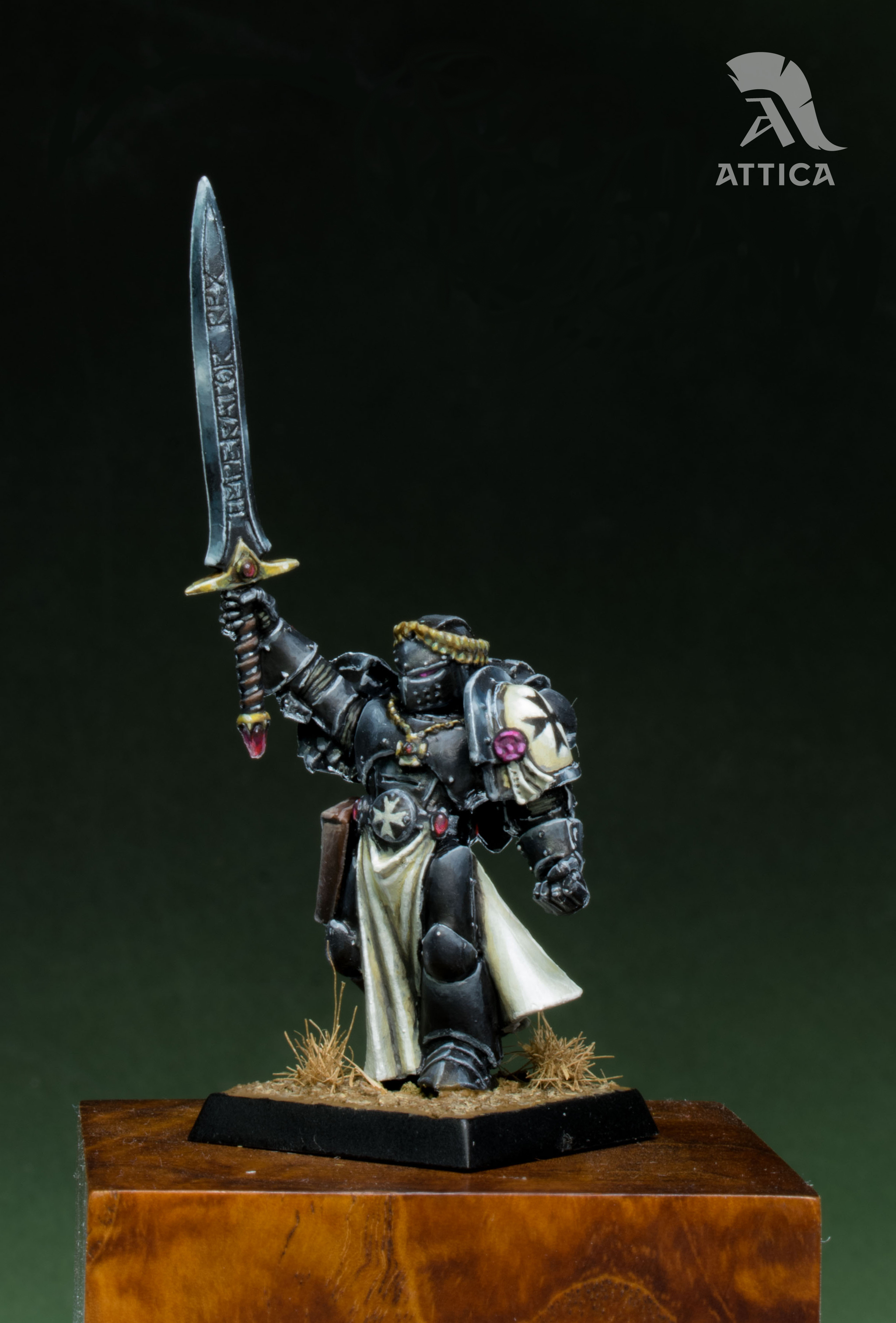 Black Templars The Emperor's Champion - My, Painting miniatures, Warhammer 40k, Warhammer, Miniature, Desktop wargame, Painting, Longpost