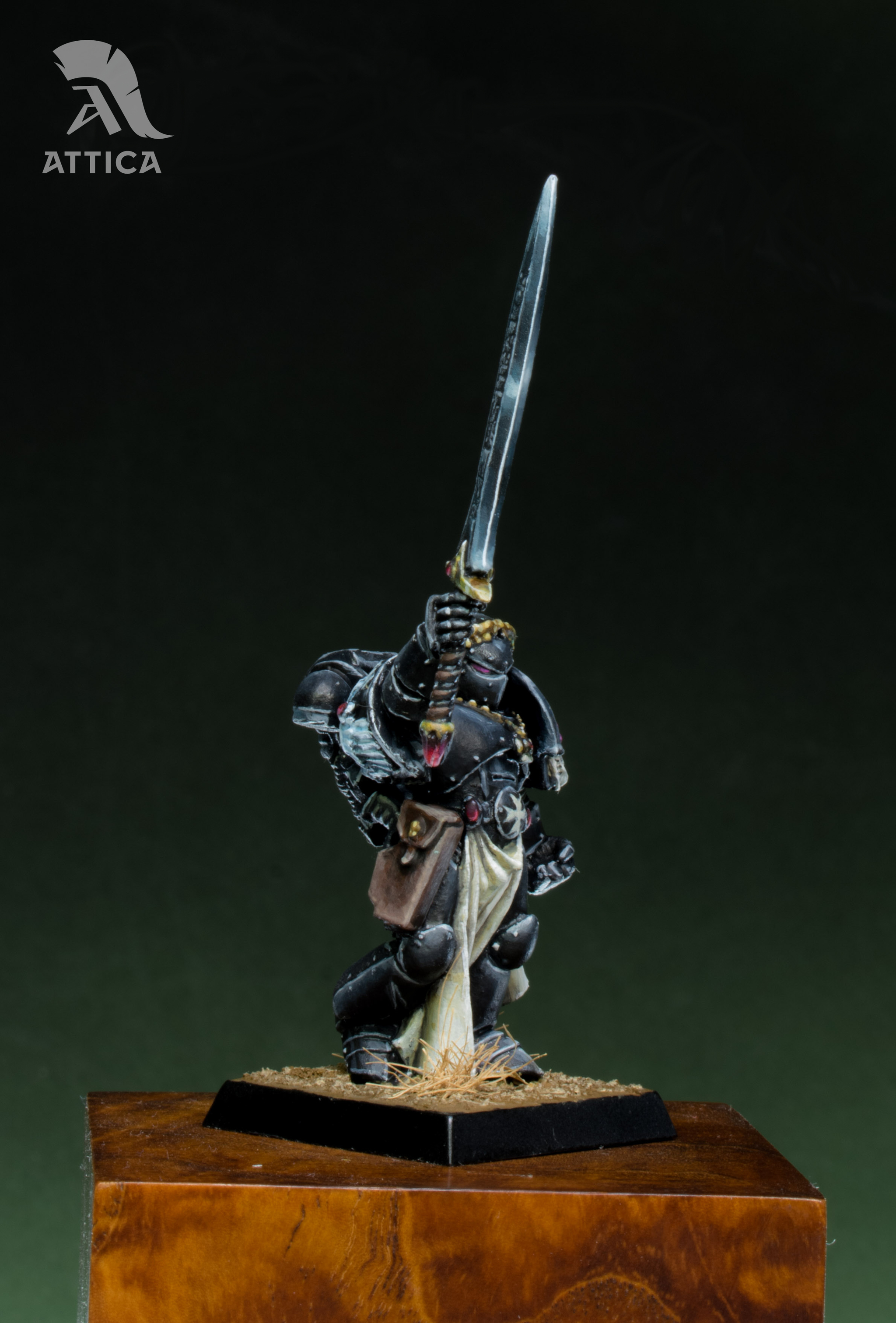 Black Templars The Emperor's Champion - My, Painting miniatures, Warhammer 40k, Warhammer, Miniature, Desktop wargame, Painting, Longpost