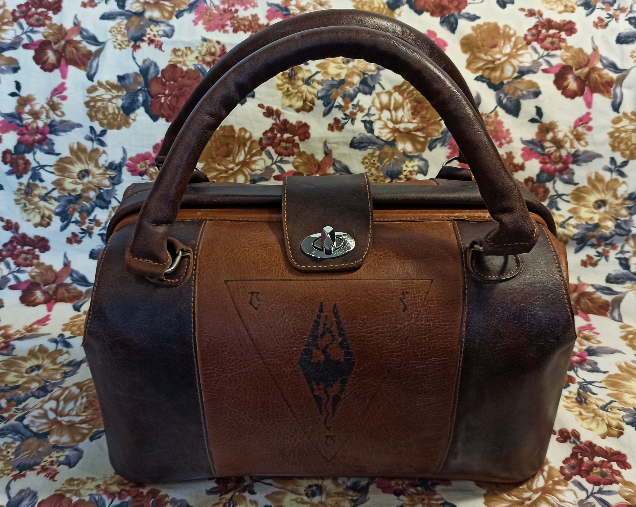 Bag based on Morrowind - My, The Elder Scrolls III: Morrowind, Leather, Needlework, Needlework without process, Longpost, Leather products