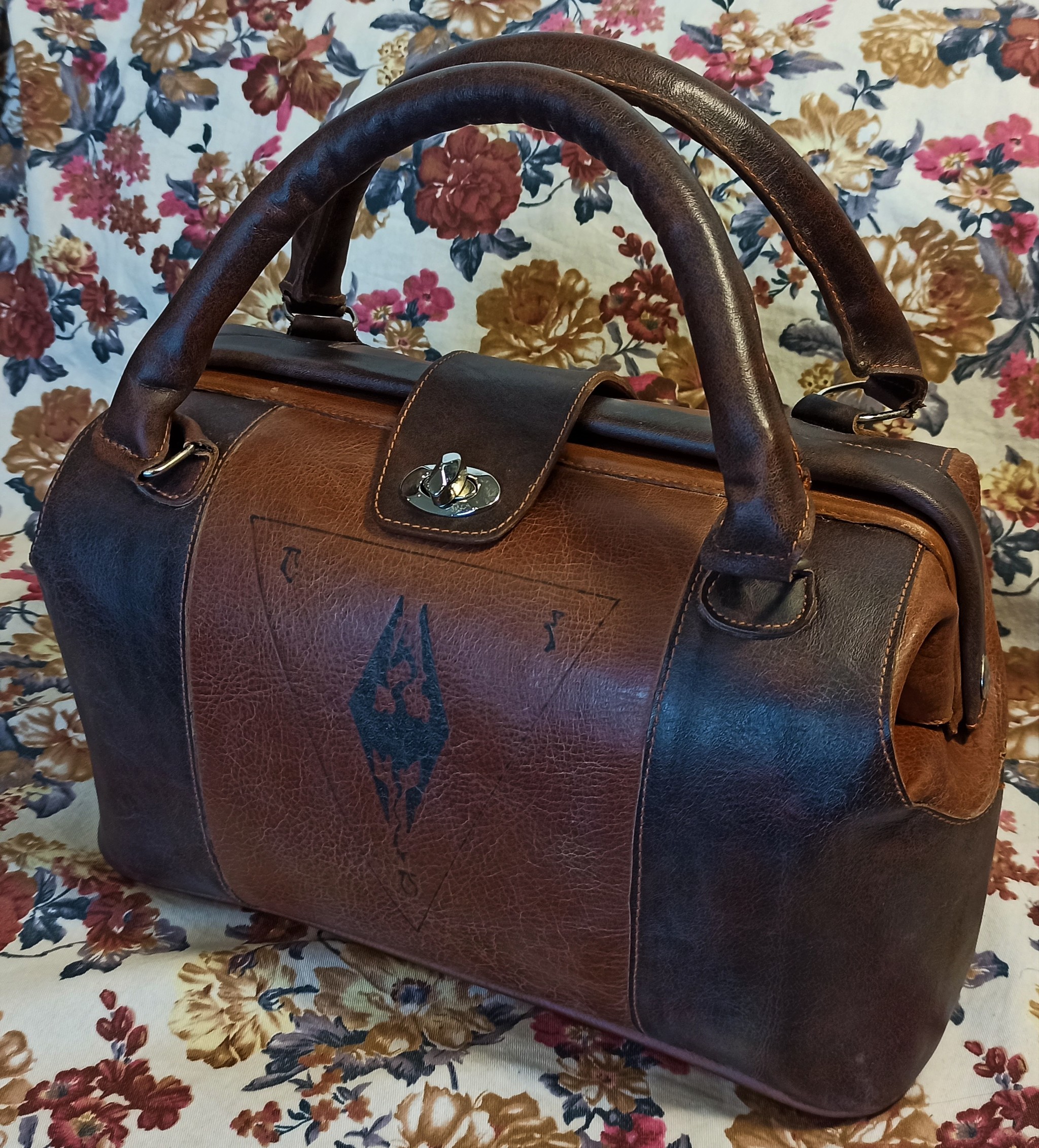 Bag based on Morrowind - My, The Elder Scrolls III: Morrowind, Leather, Needlework, Needlework without process, Longpost, Leather products