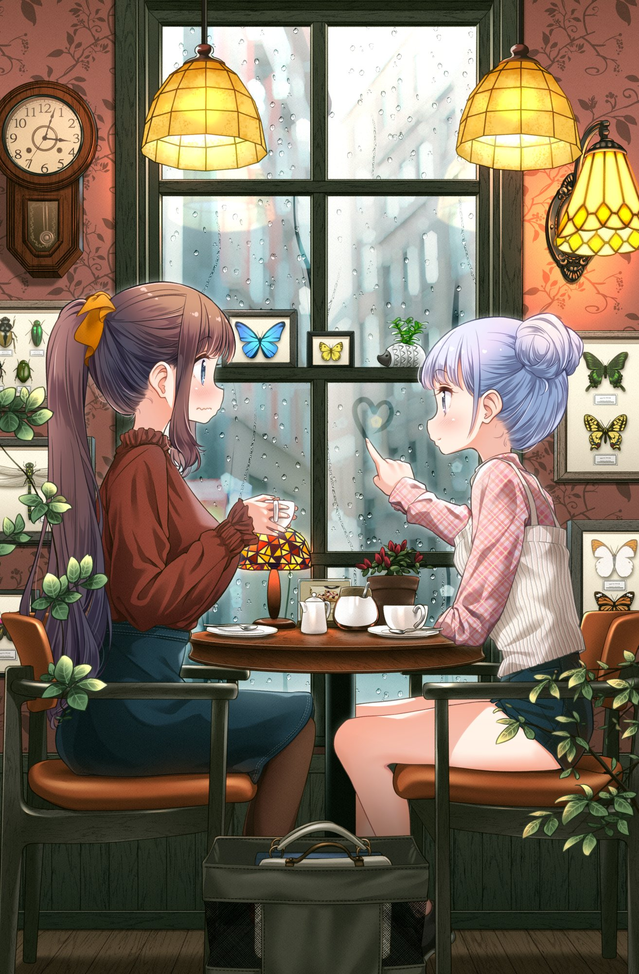 Tea time - New game!, Suzukaze Aoba, Takimoto hifumi, Аниме, Anime Art, Чаепитие