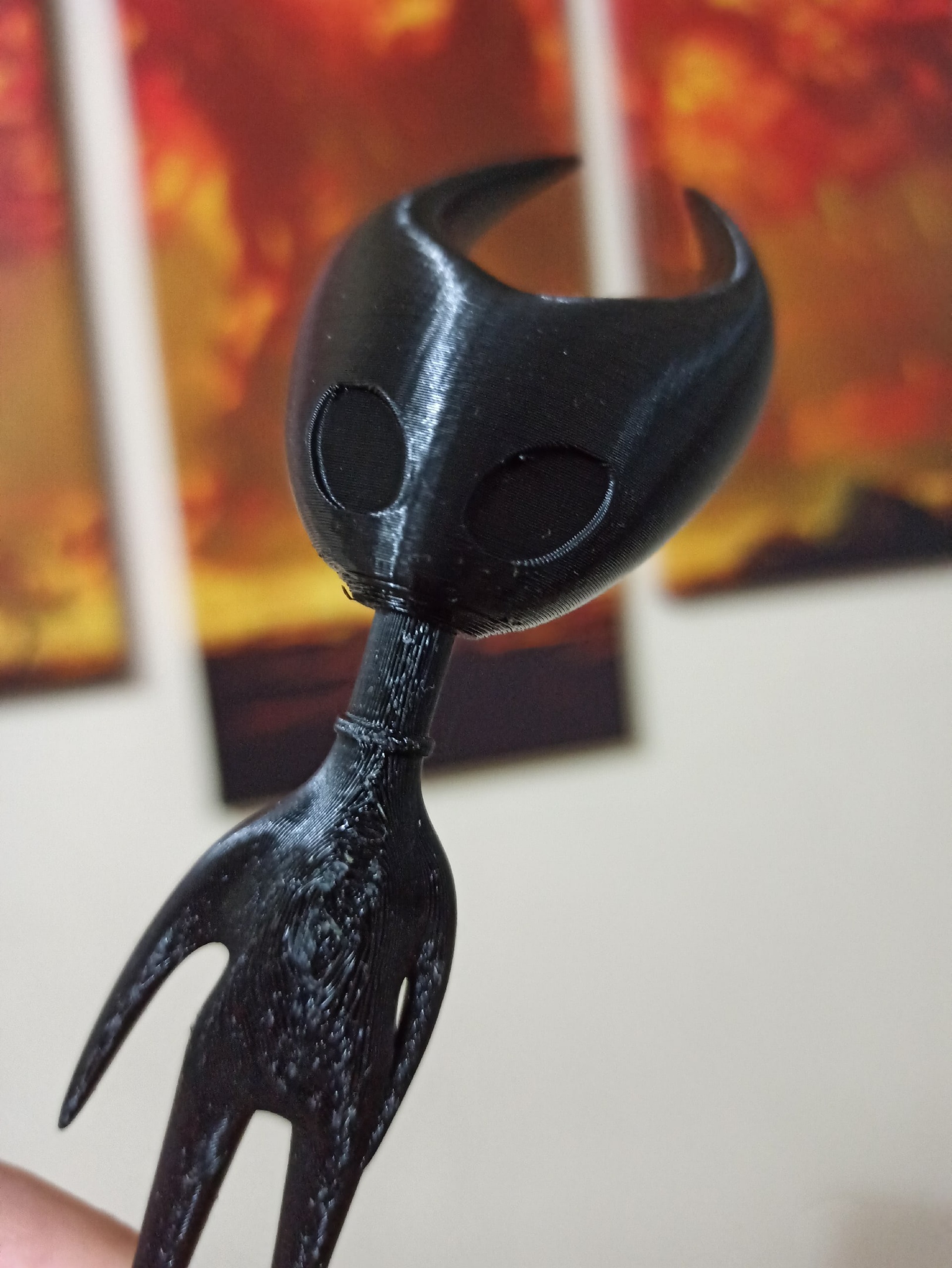 3D-printed Hornet from Hollow Knight with magnetic weapons - My, Hollowknight, 3D печать, Painting, With your own hands, Needlework with process, Hollow knight, Hornet, Craft, Longpost, Video