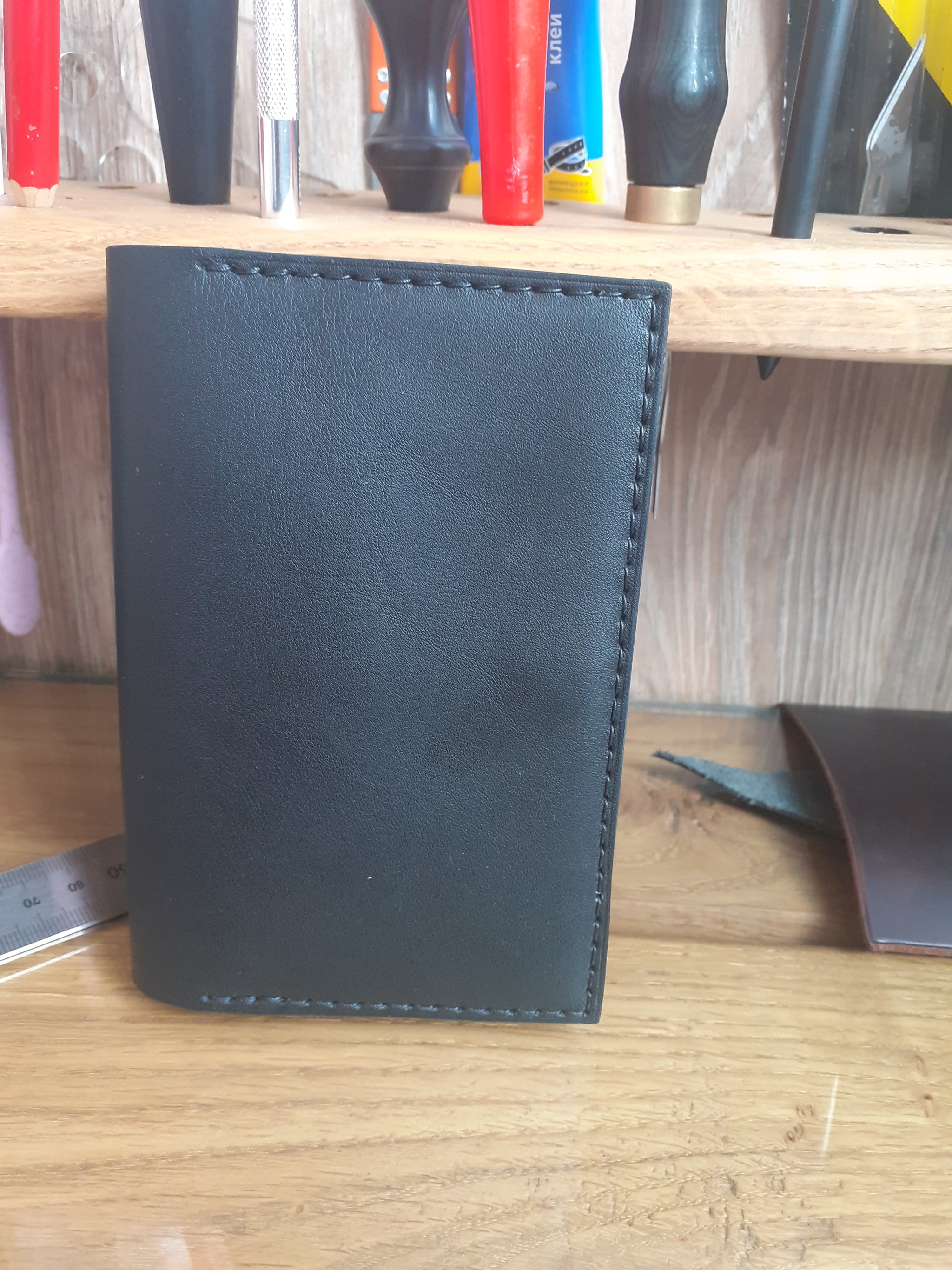 My first commissioned work - My, Leather products, Leather craft, Leather, Natural leather, Longpost, Needlework with process