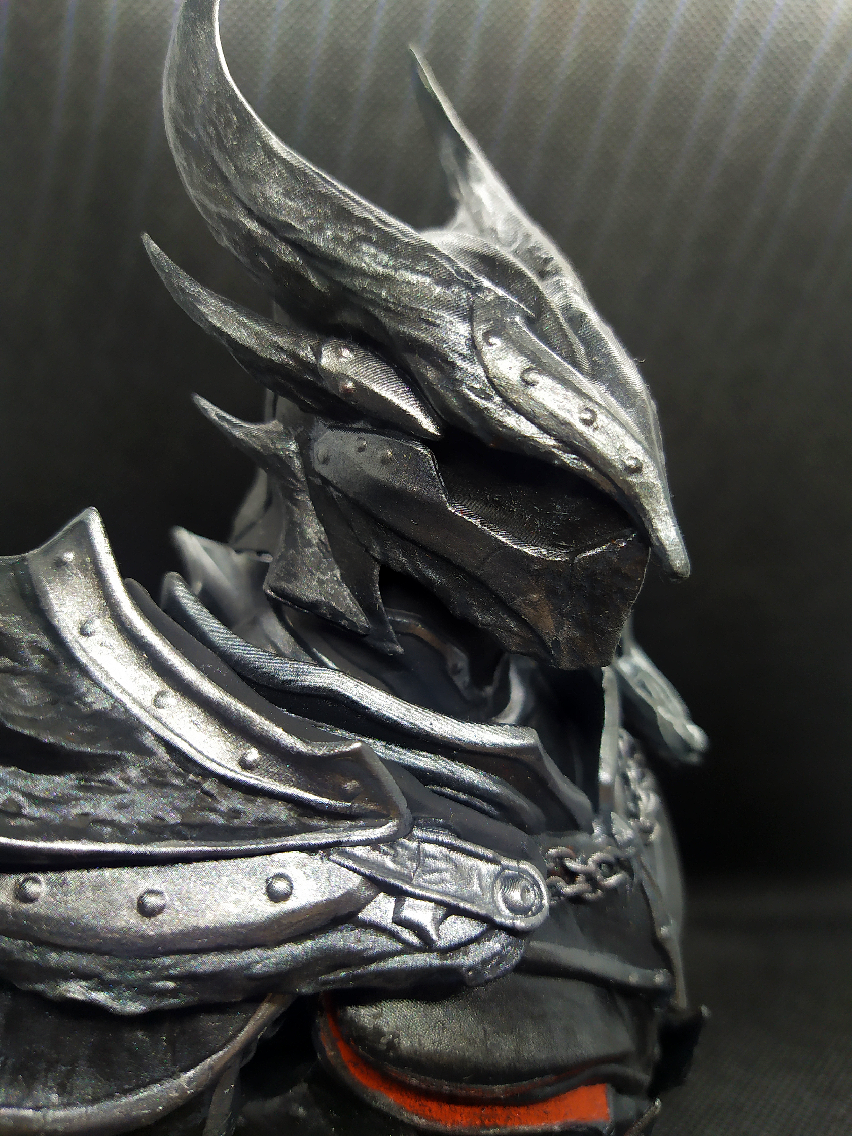 Bust of a Daedric warrior - My, 3D printer, 3D печать, The elder scrolls, Needlework without process, Longpost