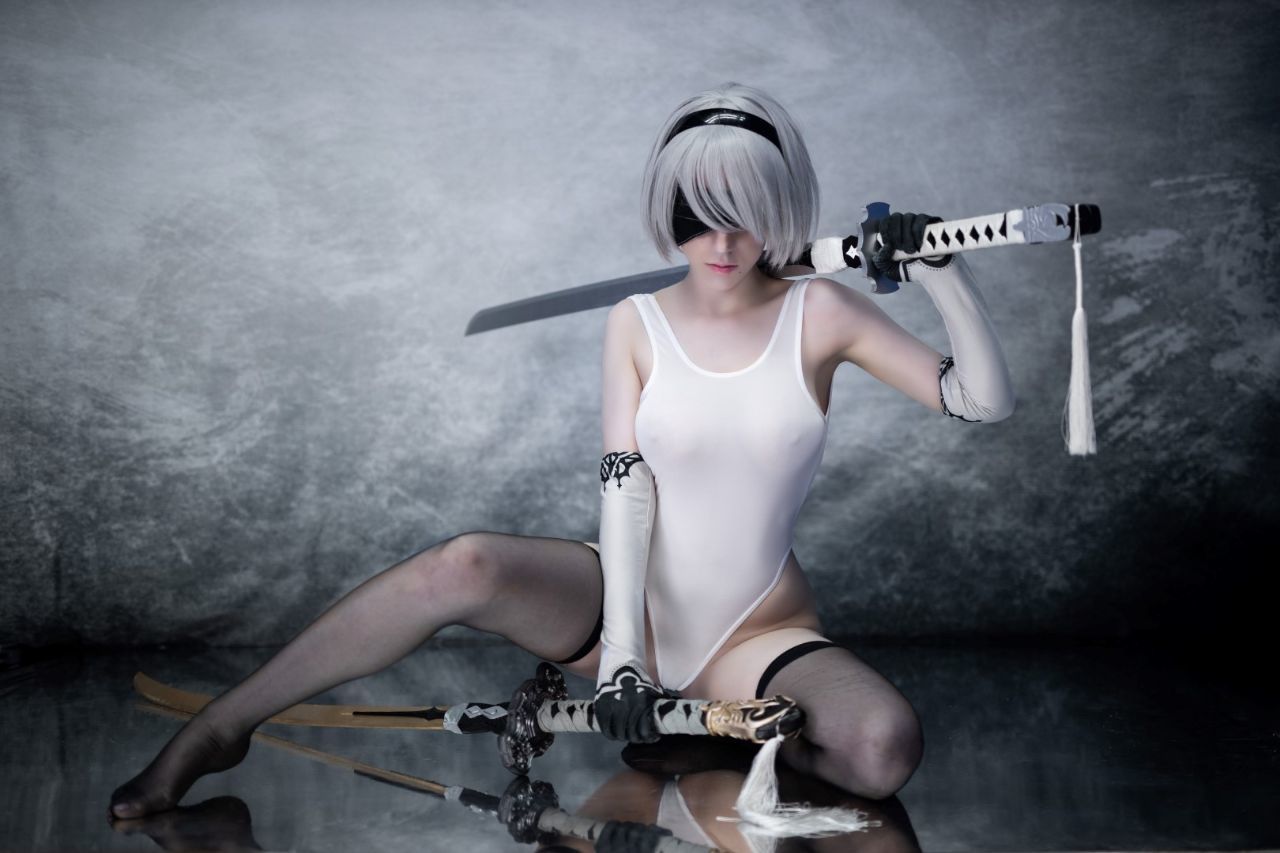 So different 2b <3 - NSFW, Disharmonica, Cosplay, Longpost, NIER Automata, Yorha unit No 2 type B, Stockings, Erotic