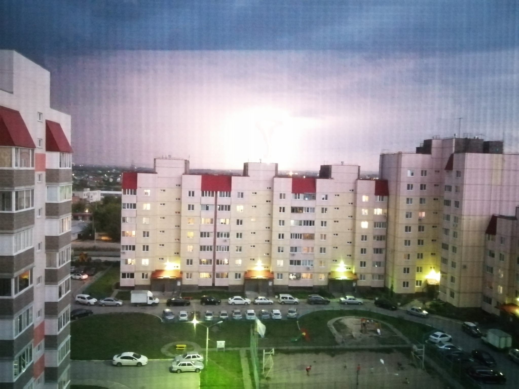 Lightning on the eve of a thunderstorm - My, Nature, Thunderstorm, Shower