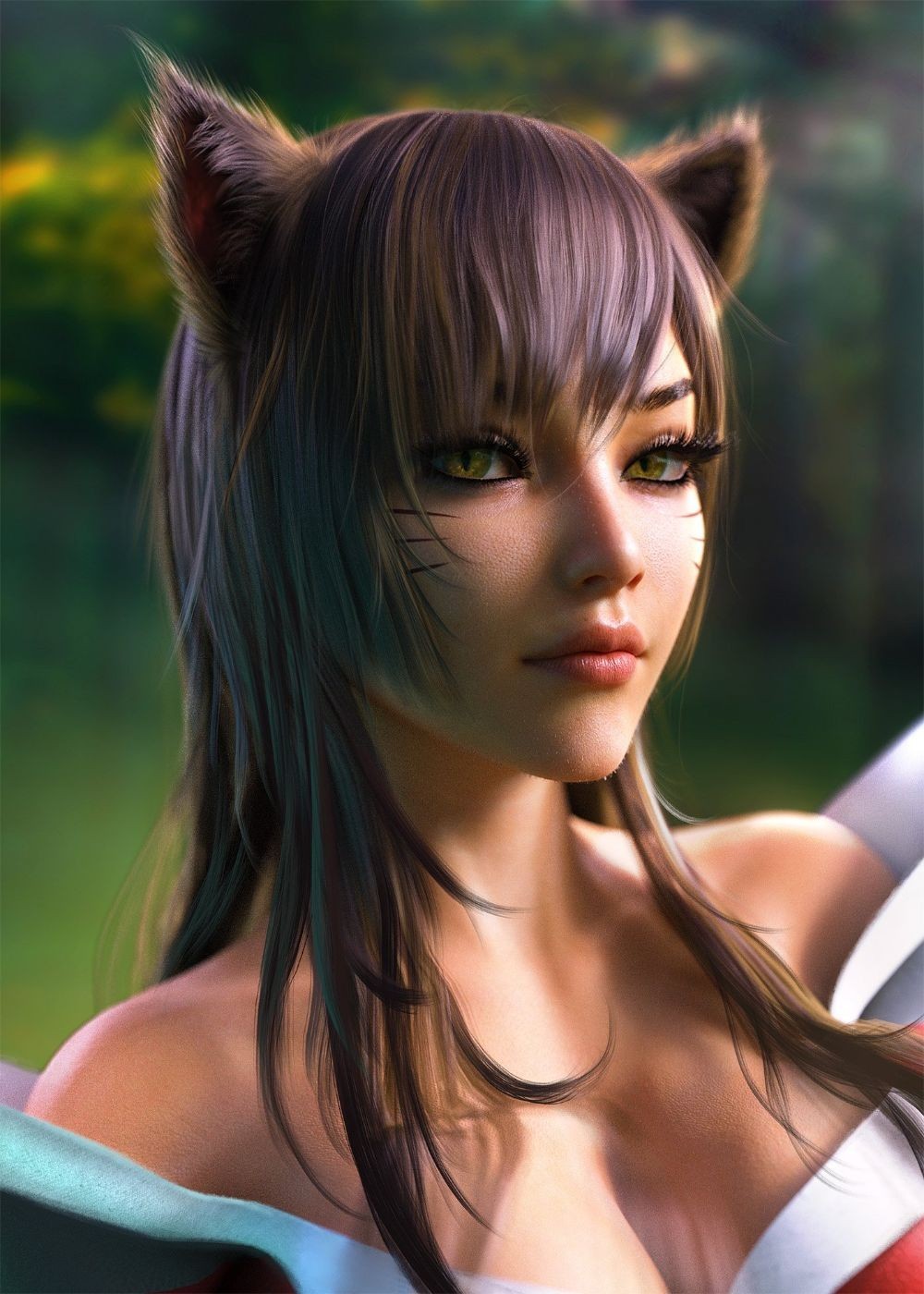 League of Legends  несколько красоток - Арт, Девушки, League of Legends, Длиннопост, Ahri, VI, 3D, Sevenbees