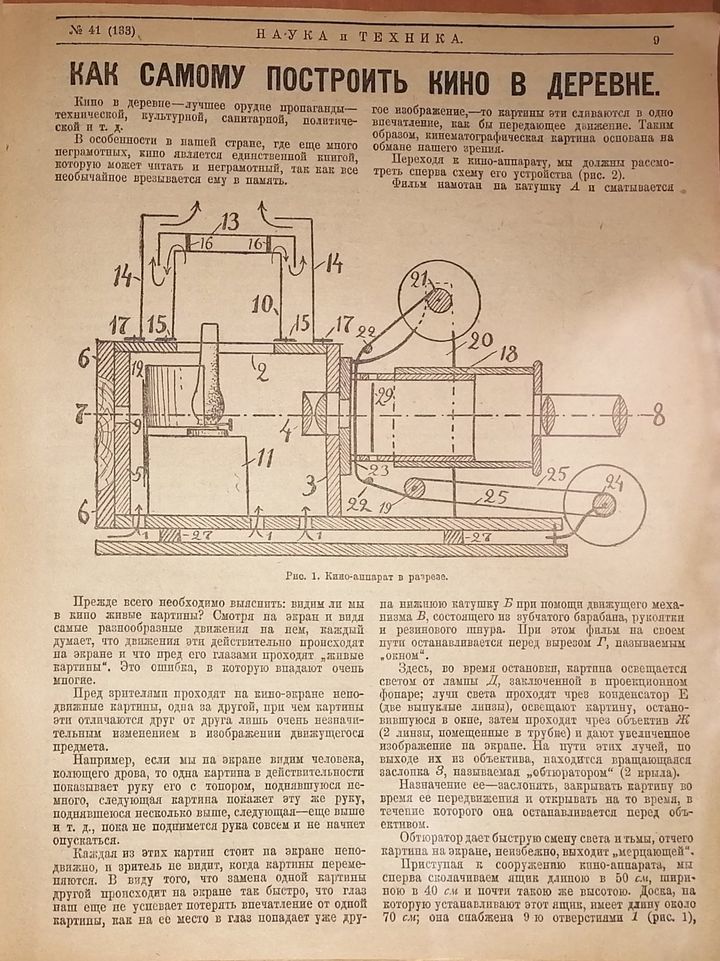 Help for craftsmen - With your own hands, the USSR, Cinema projector