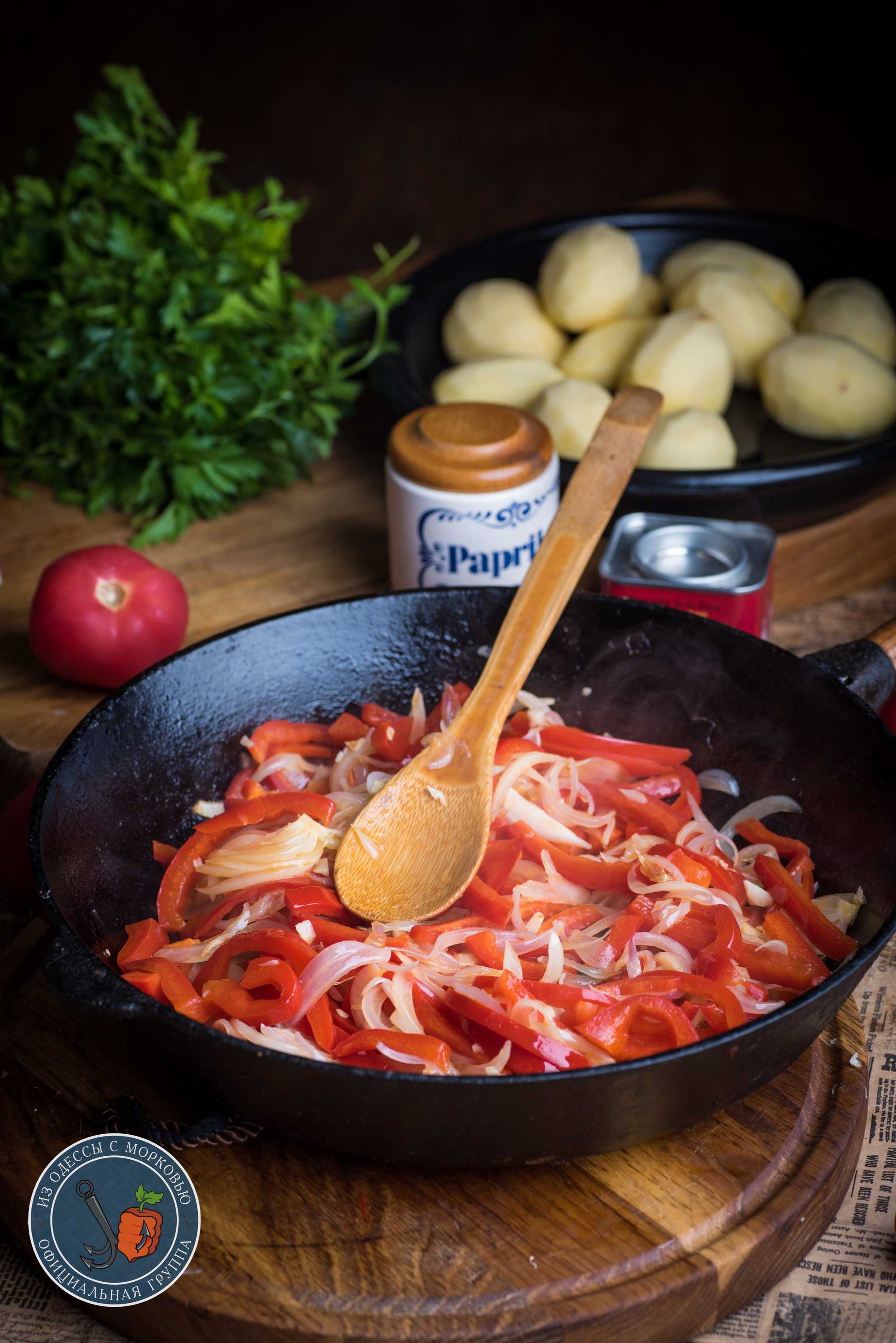 Homemade chorizo ??and potato stew, Spanish style - My, From Odessa with carrots, Cooking, Food, Recipe, Longpost, The photo