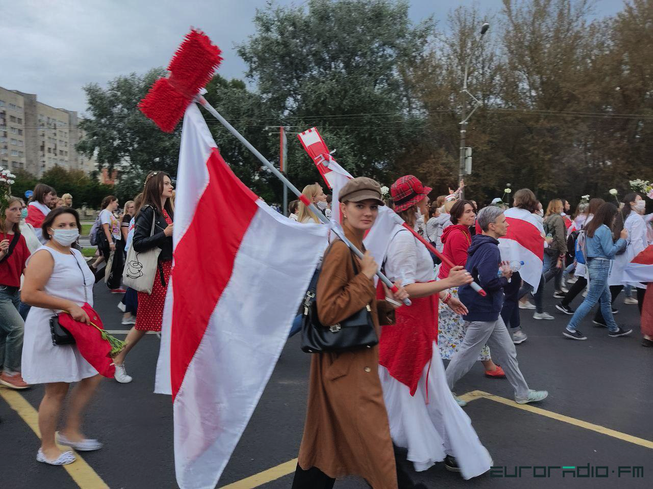 3) August 29. Protests in Belarus - Women's March - Politics, Riot police, Environment, Minsk, Republic of Belarus, Protests in Belarus, Women, Girls, Video, Longpost