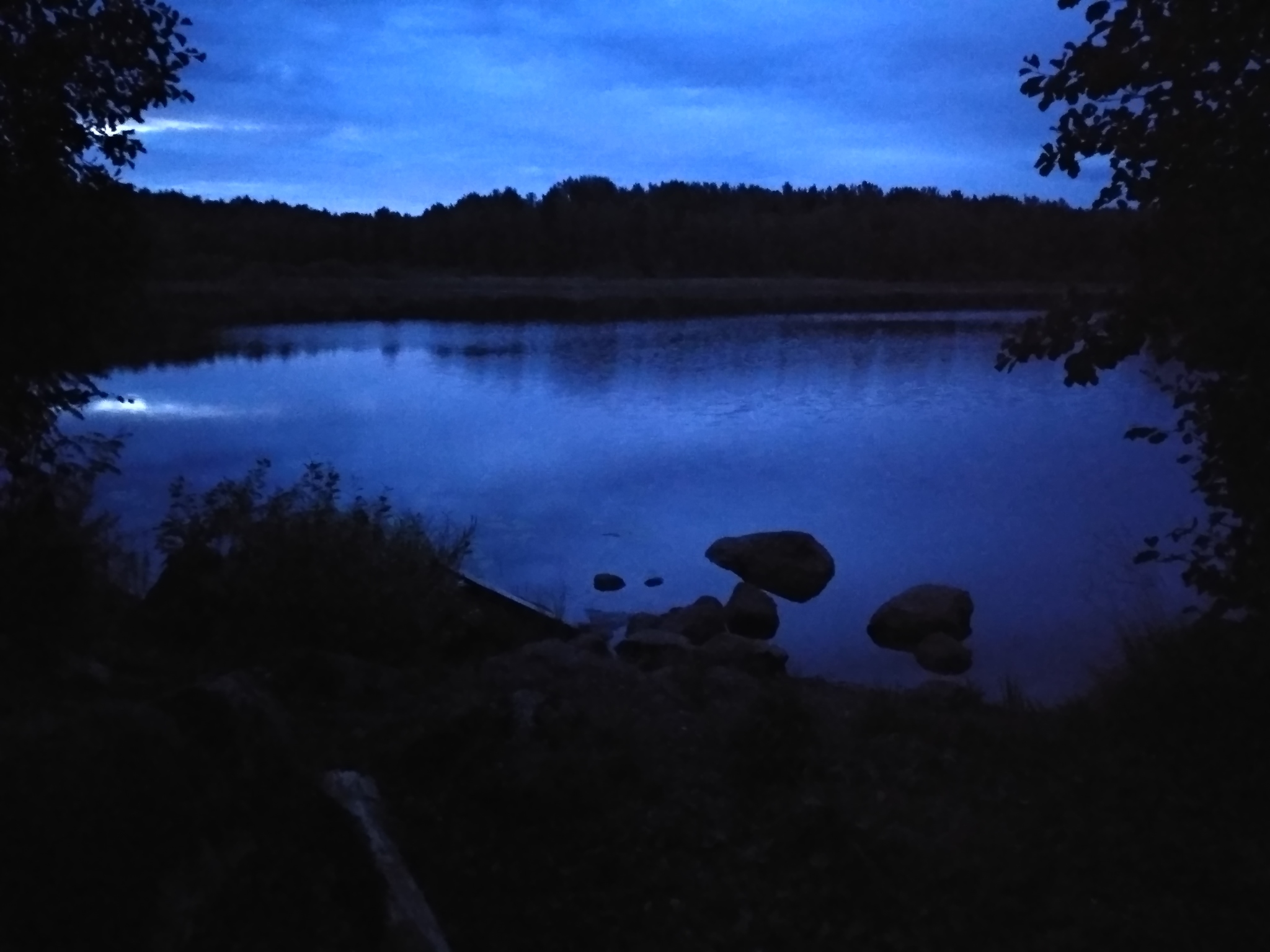 Lake in the colors of the evening :) - My, Vyborg, SNT