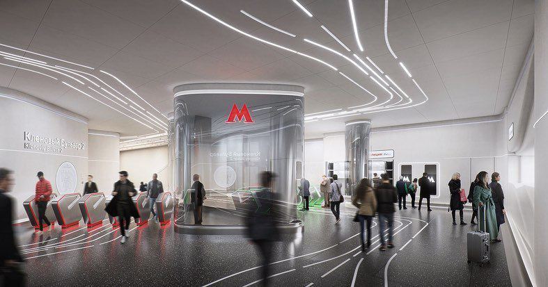 This is what the Klenovy Boulevard station will look like - Moscow, Metro, Longpost, Moscow Metro, Subway station