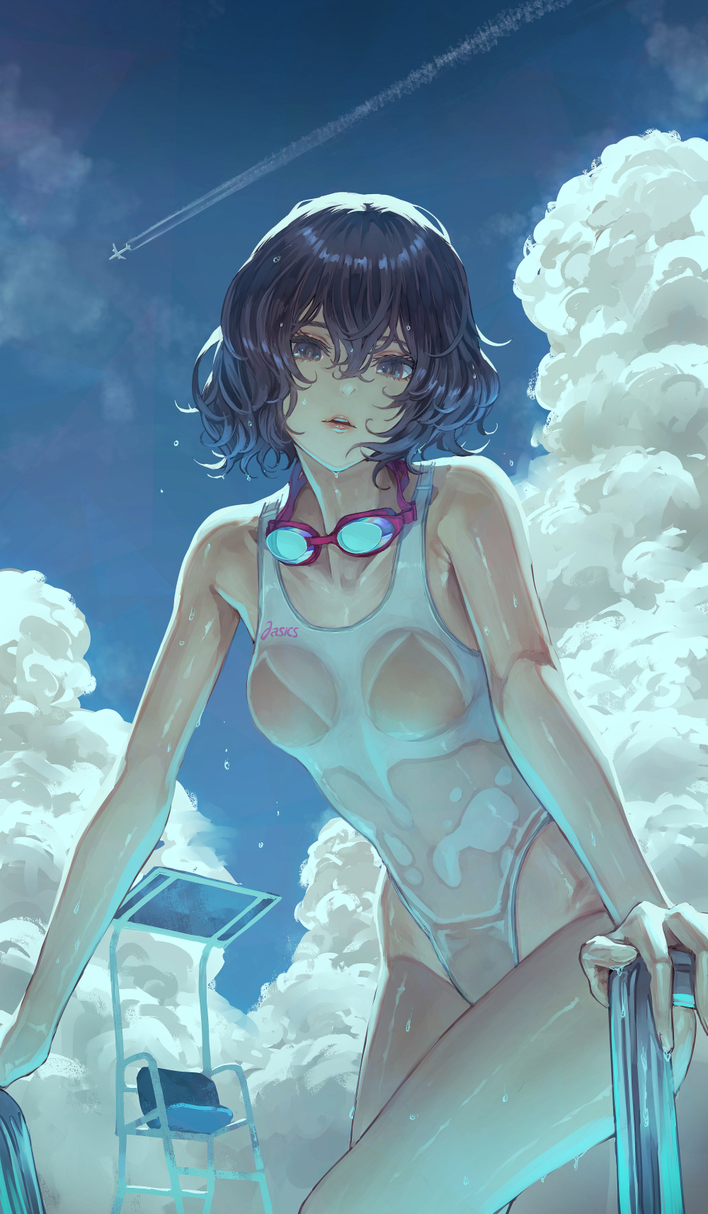 Water procedures - NSFW, Shibu11, Anime art, Hand-drawn erotica, Erotic, Art, Longpost, Kaoming (Shibu11)