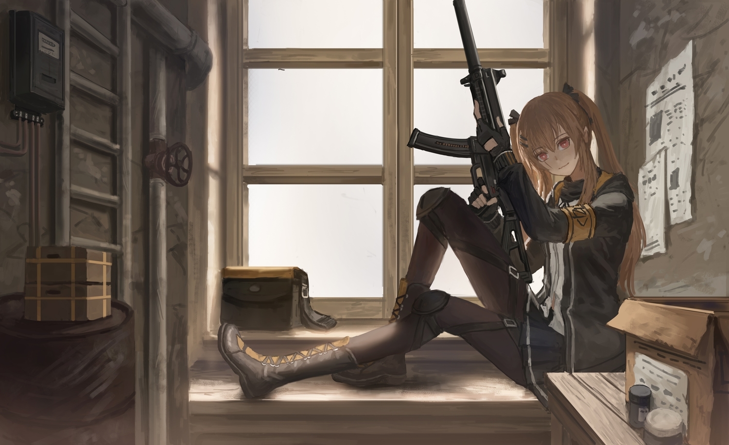 Dream of the day obseries 2 - My, Girls frontline, Weapon, Anime, Anime Game, Text, Ump9, Ump40, Ump45, Story, Longpost