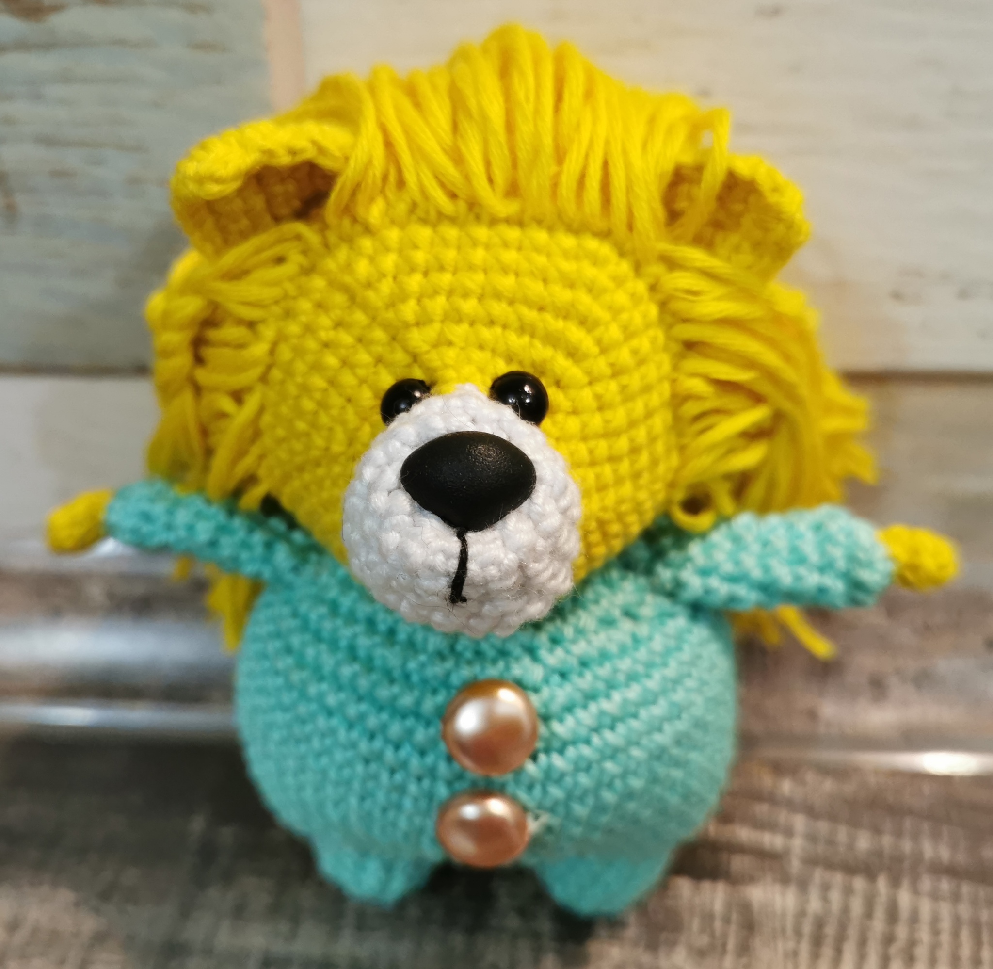 Pot-bellied Leva - My, Crochet, Knitted toys, Amigurumi, Needlework without process, Lyova!, a lion, Longpost