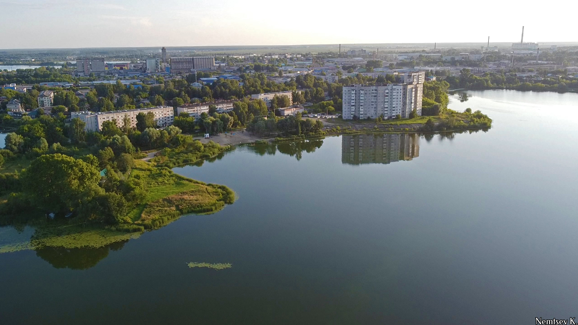 Yoshkar-Ola city - My, Yoshkar-Ola, Mari El, sights, View from above, Russia, Video, Malaya Kokshaga, cat, Longpost