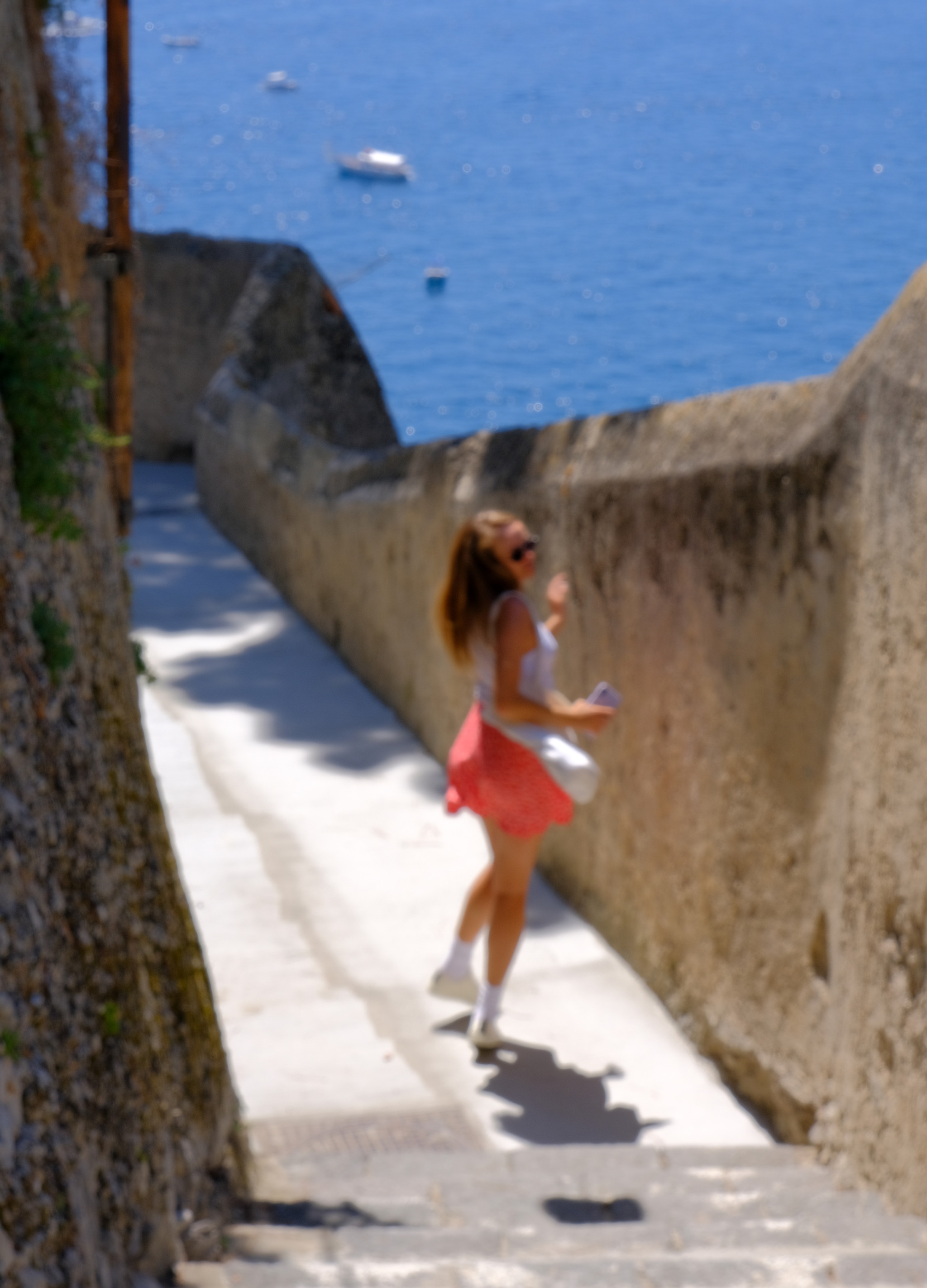 Incognita - My, The photo, Beautiful girl, Fujifilm, beauty, Sea, Italy, Girls, Longpost