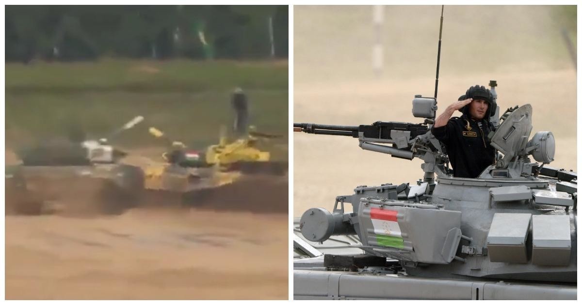 At the tank biathlon, a car from Tajikistan rammed a team from Uganda - Tanks, Tank biathlon, Road accident, Competitions, Tajikistan, Uganda, Alabino, Polygon, Video