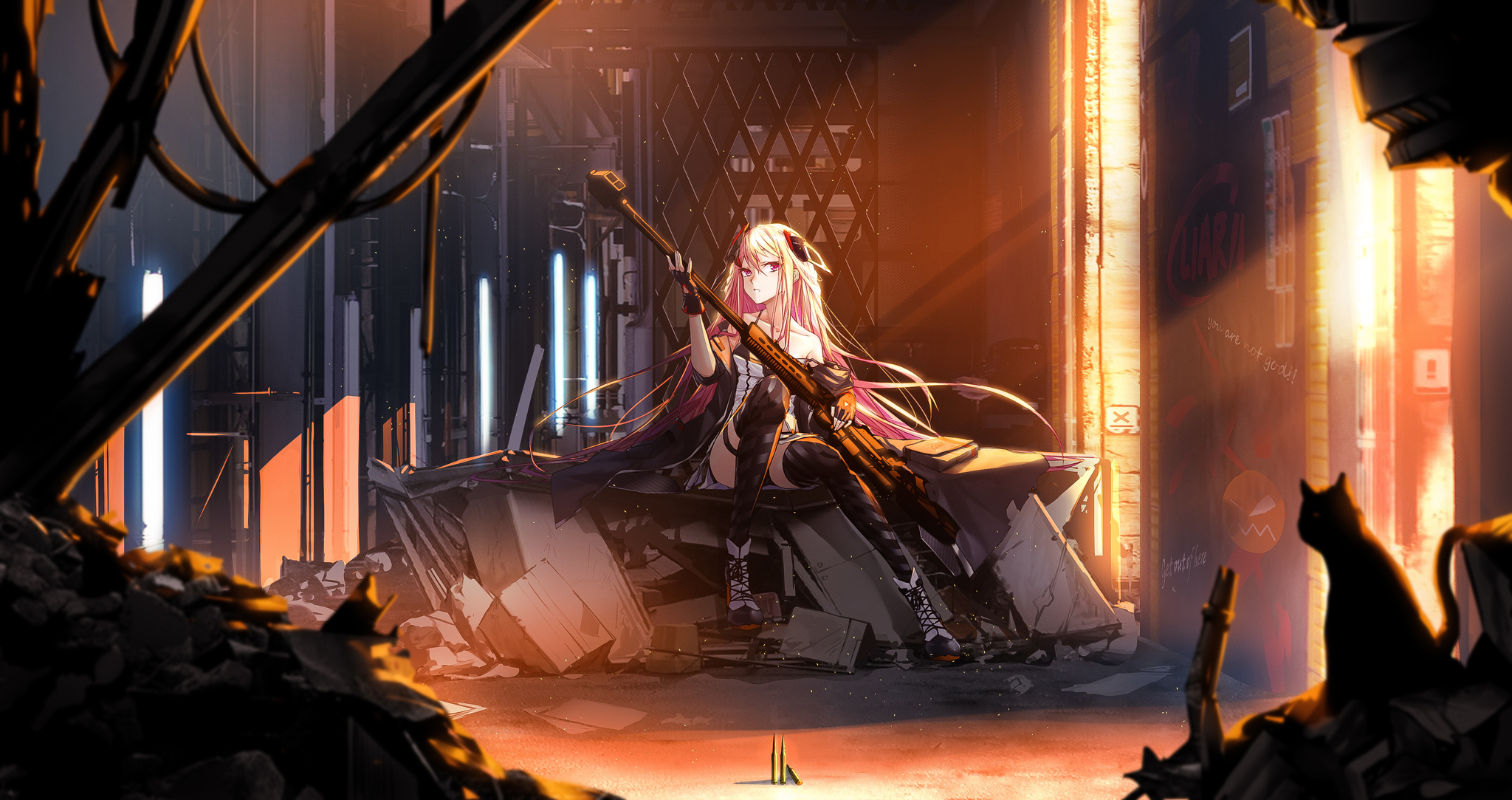 Dream of the day obseries 3 - My, Barrett, Anime, Girls frontline, Weapon, Text, Story, Barrett, Mat, Sniper rifle